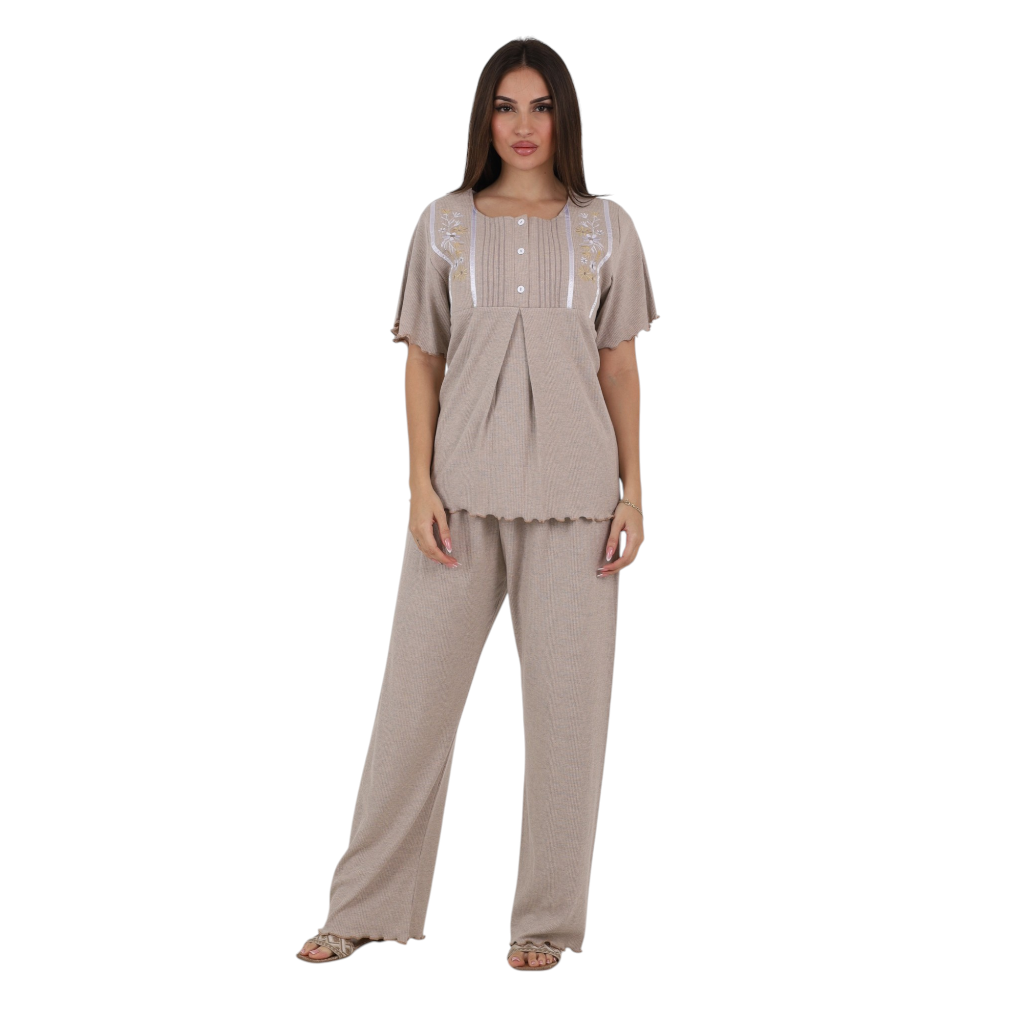 Plus Size Pajama Set (4XL–6XL) – Relaxed Comfort Fi