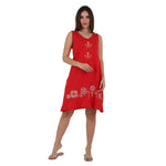 Embroidered Sleeveless Nightgown