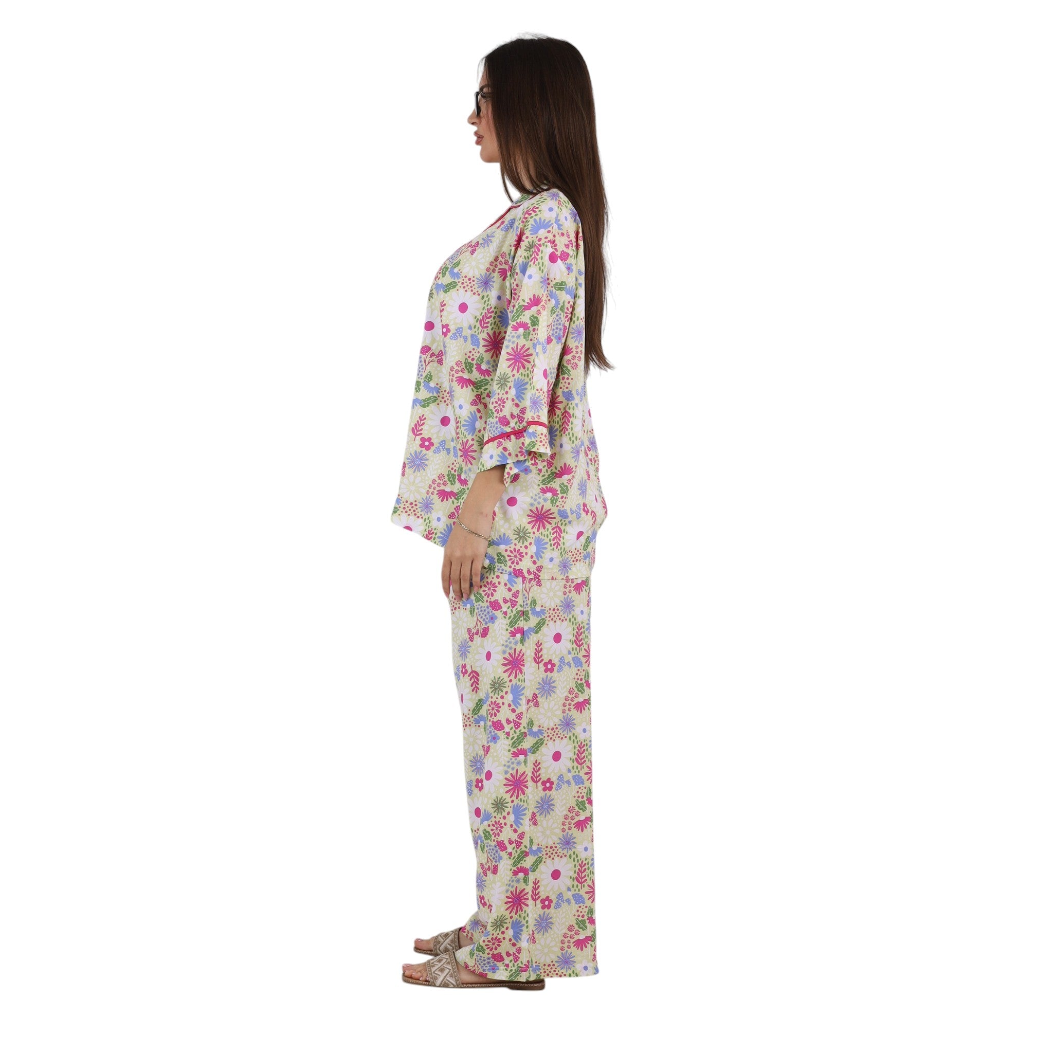 Classic Printed Long Pajama Set