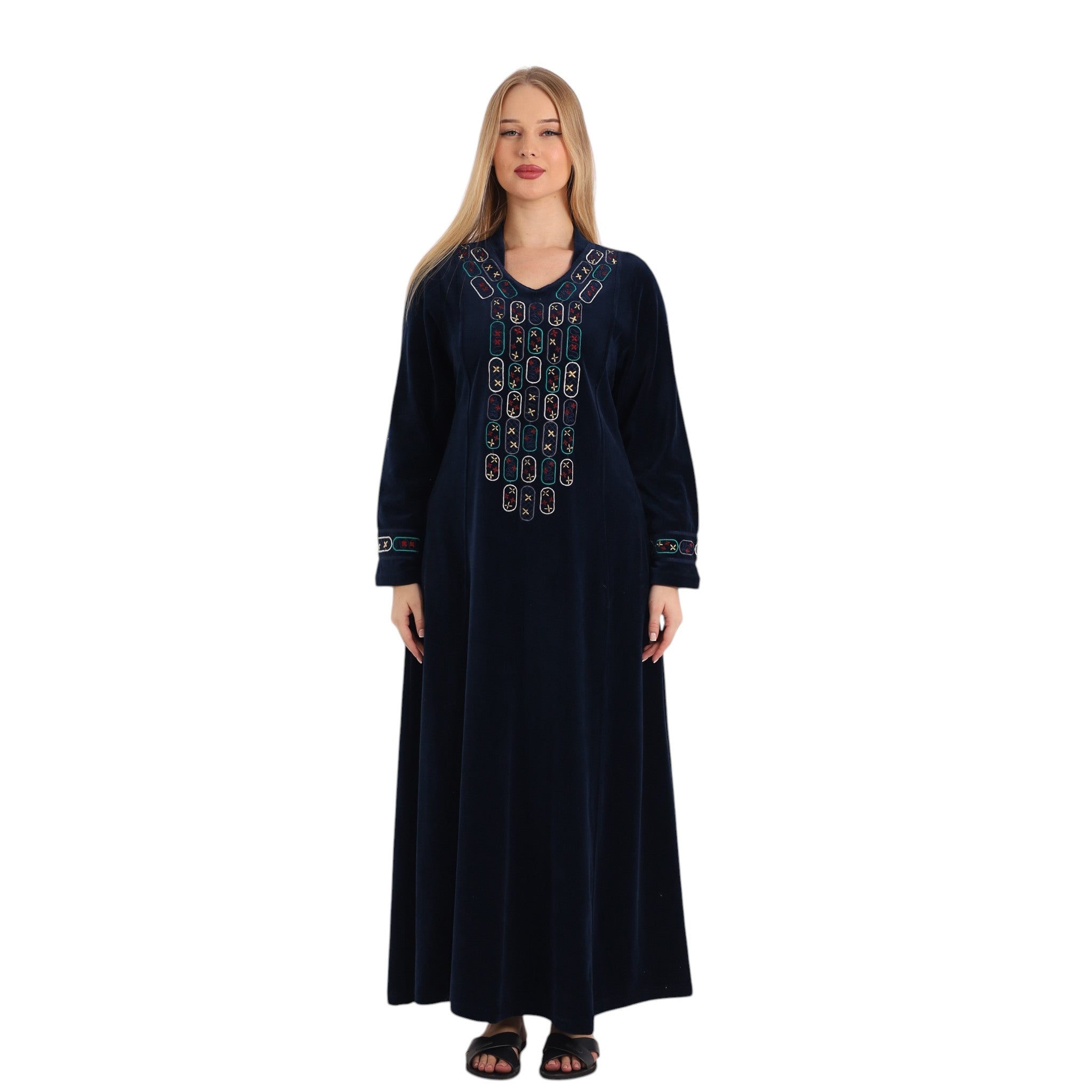 Noura Geometric Detail Abaya | FW26