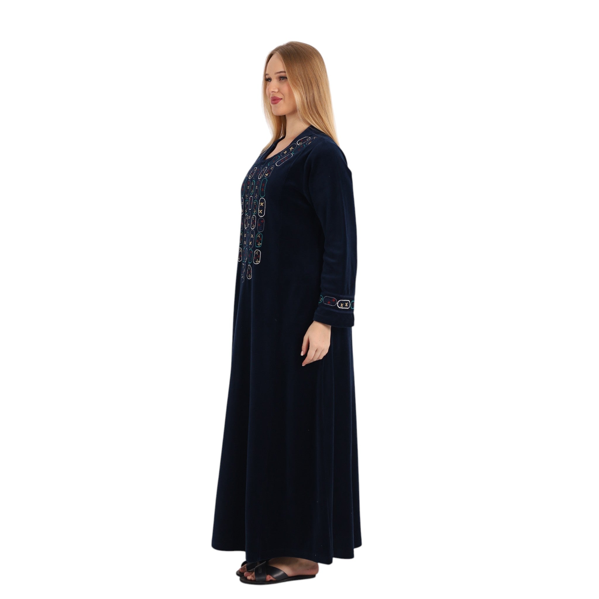 Noura Geometric Detail Abaya | FW26