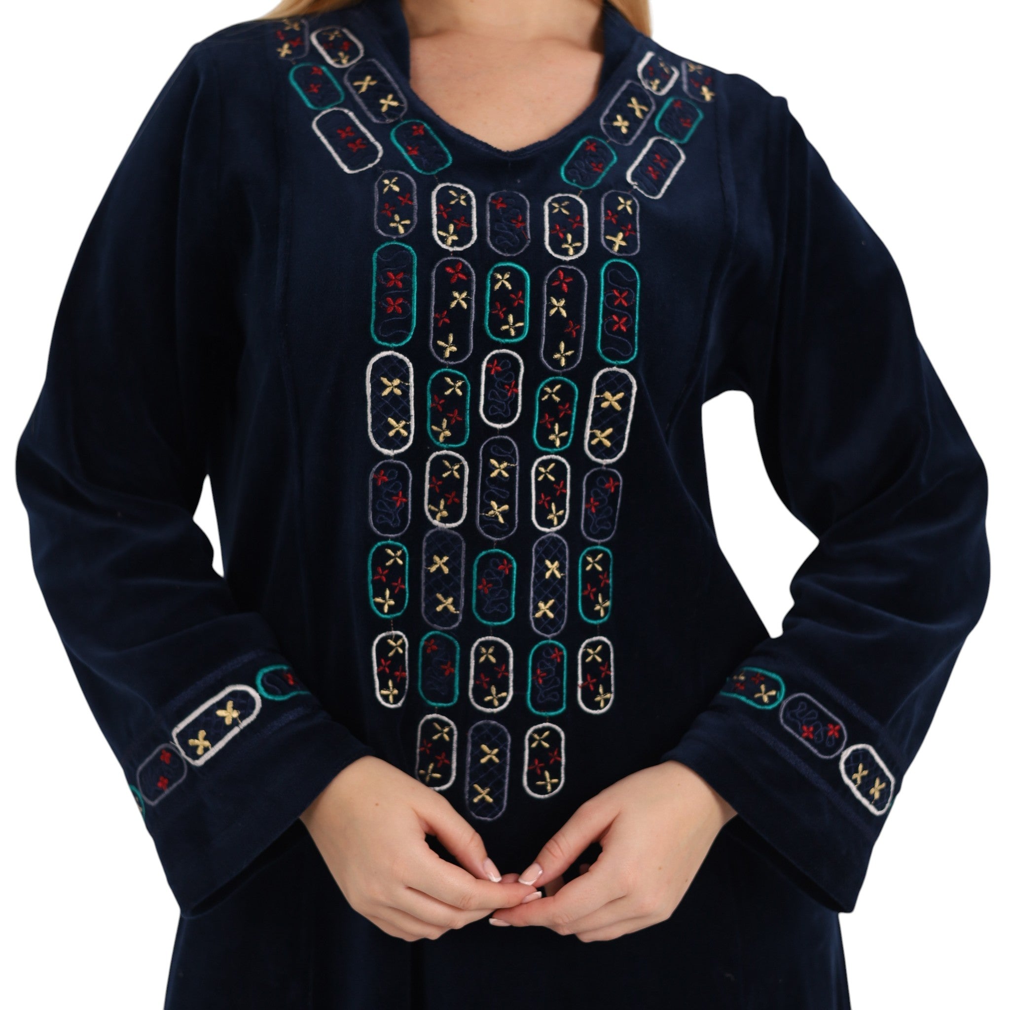 Noura Geometric Detail Abaya | FW26