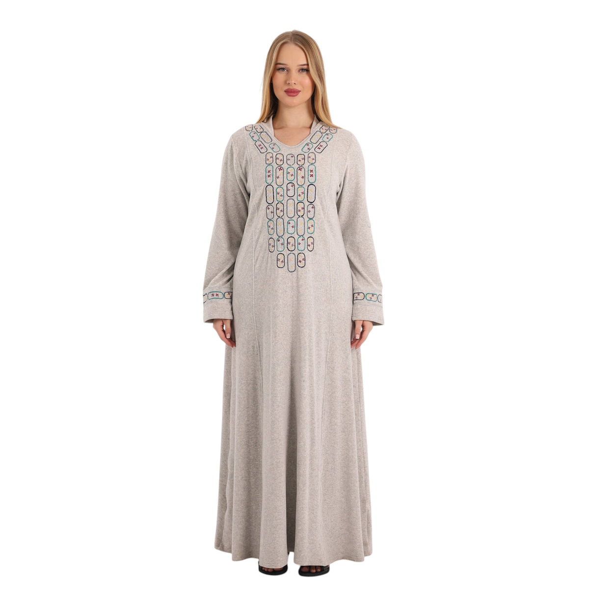Noura Geometric Detail Abaya | FW26