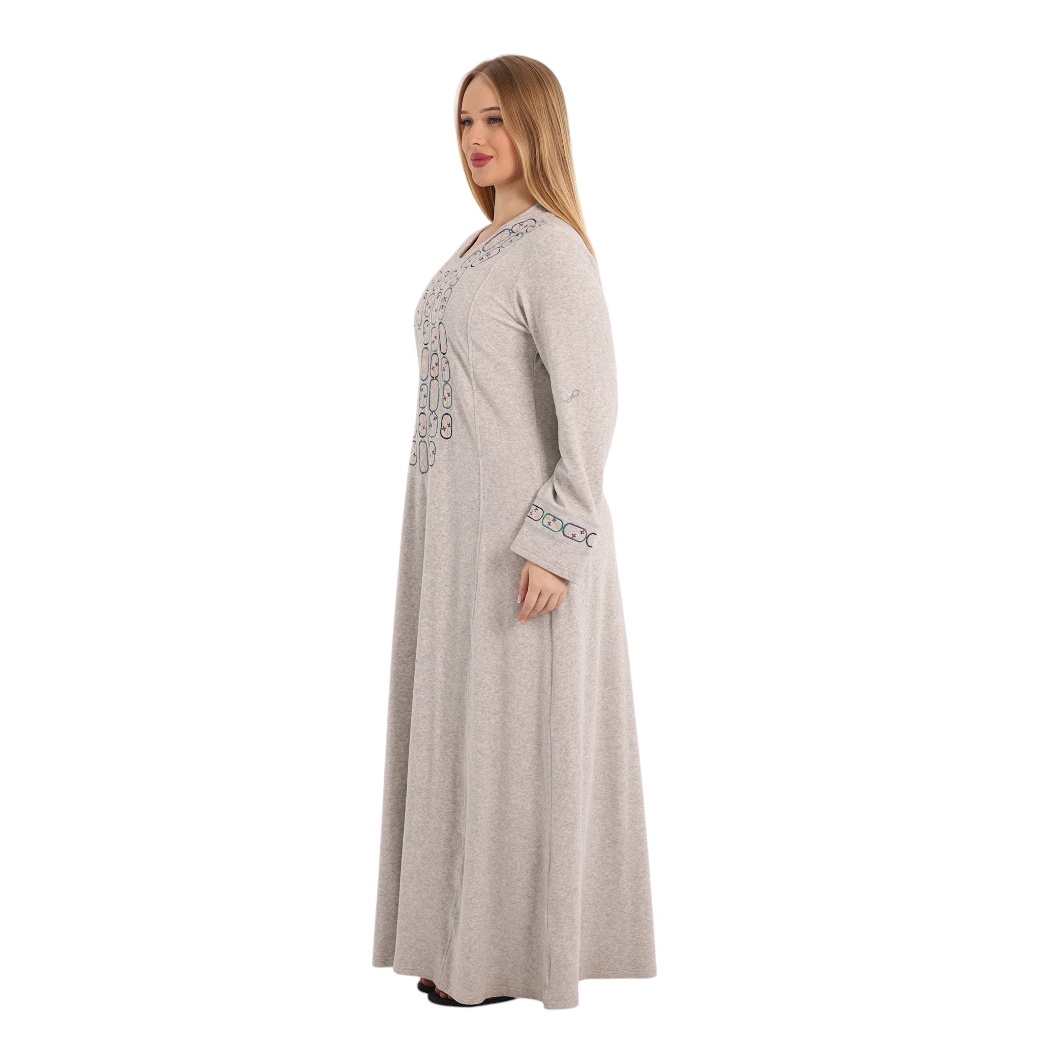 Noura Geometric Detail Abaya | FW26