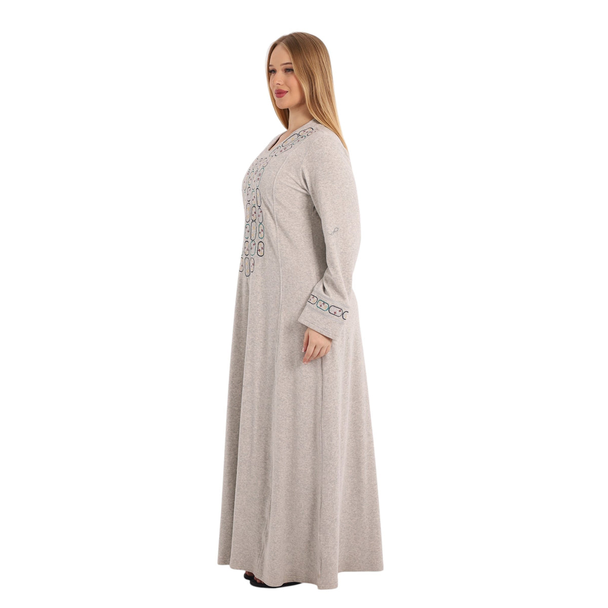 Noura Geometric Detail Abaya | FW26