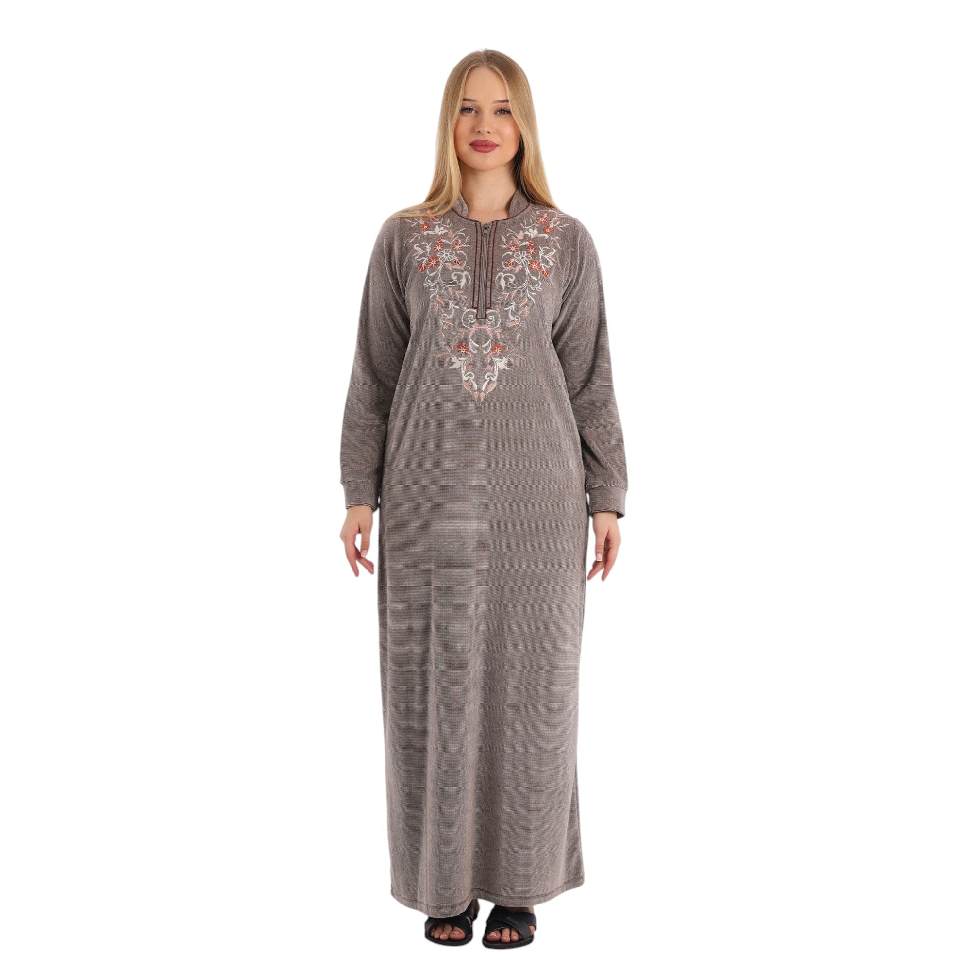 Farida Floral Detail Abaya  | FW26