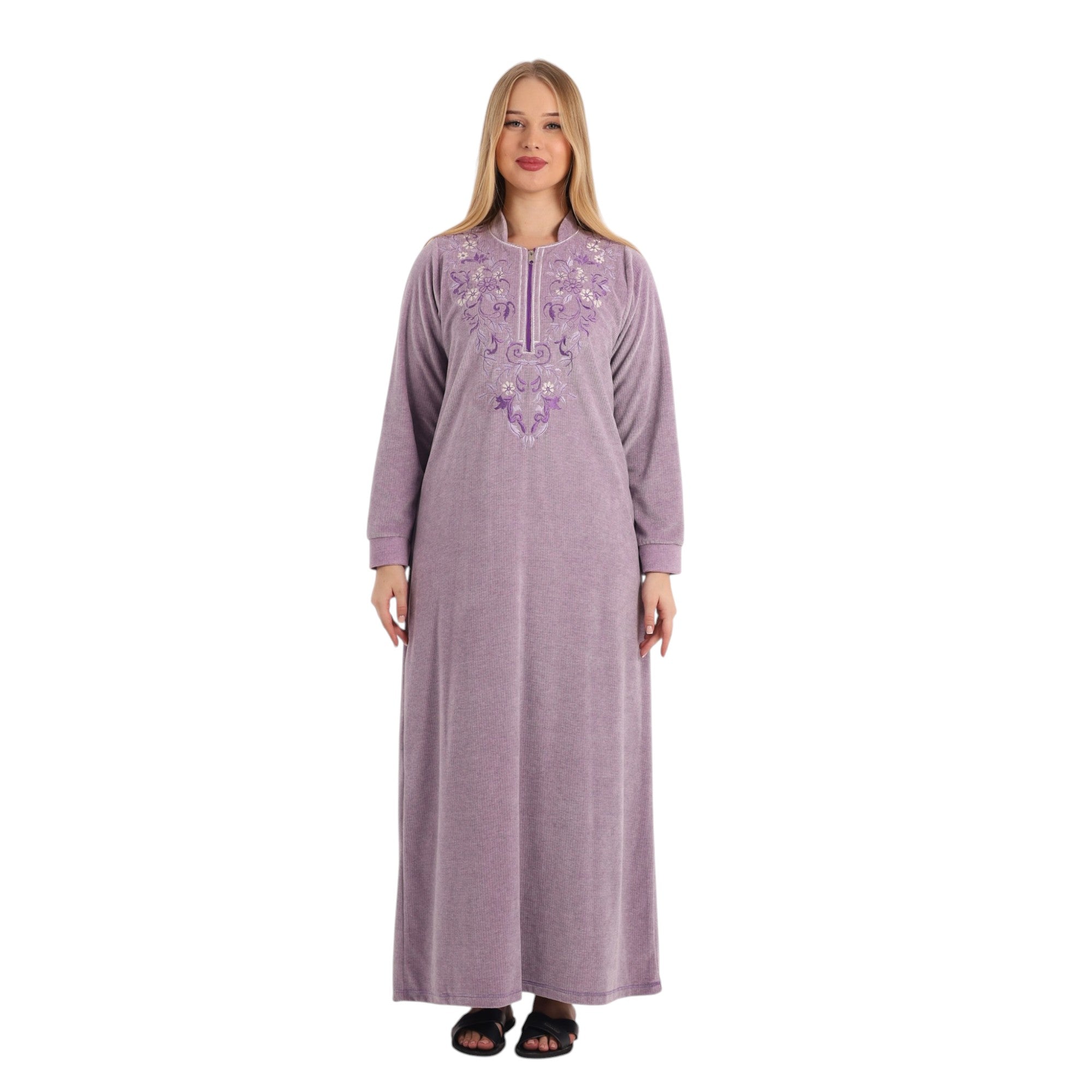 Farida Floral Detail Abaya  | FW26
