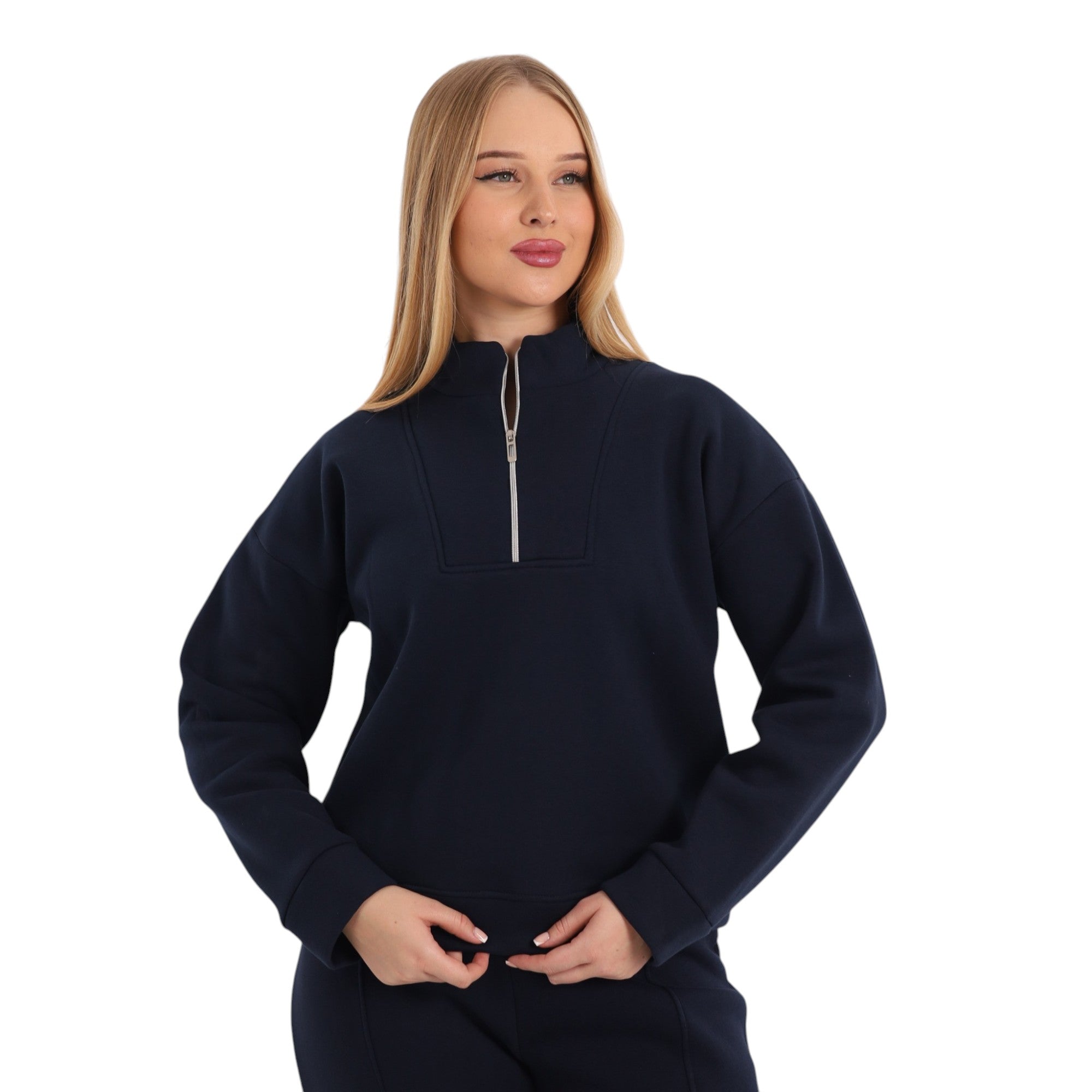 Farah Zip-Neck Pajama Set | FW26