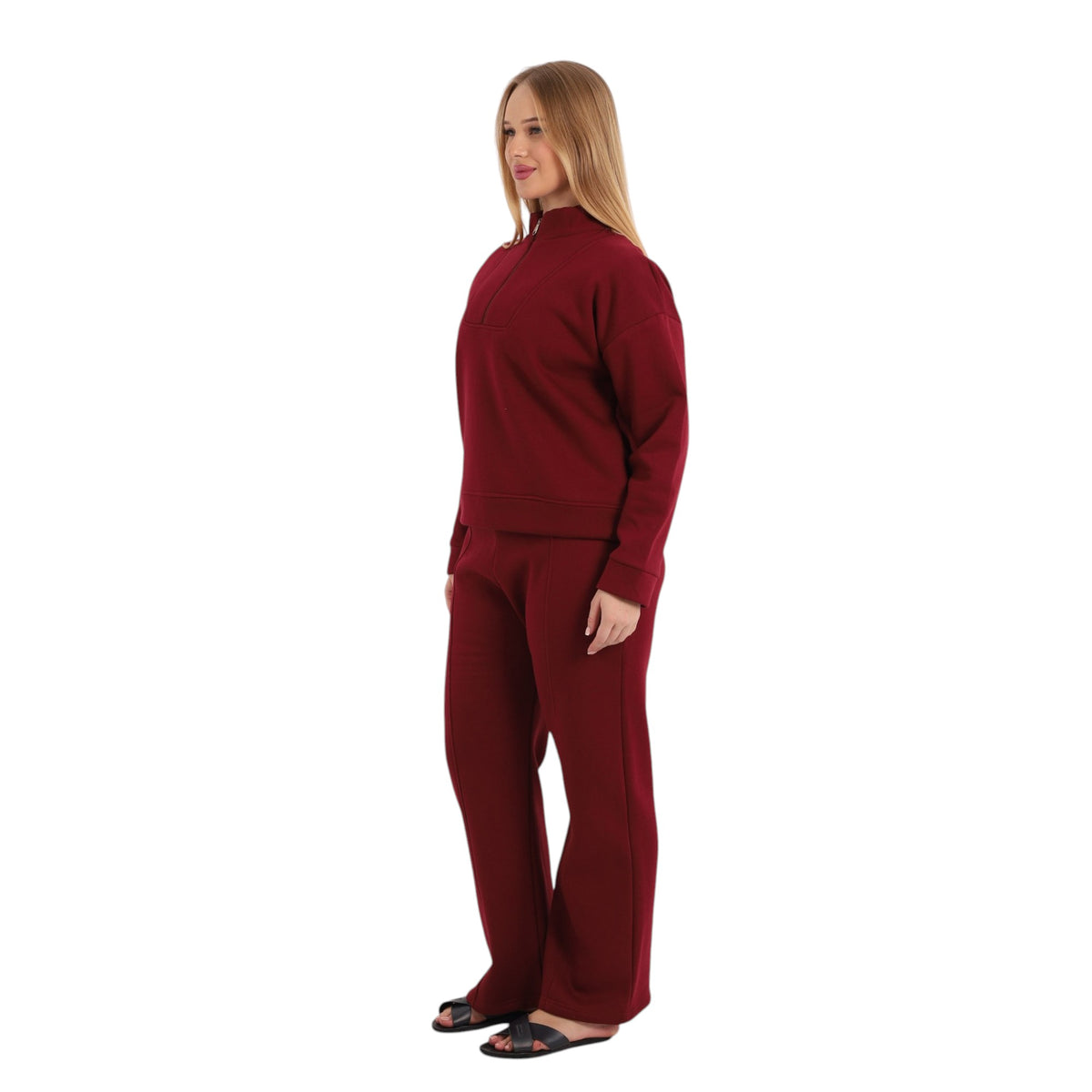 Farah Zip-Neck Pajama Set | FW26
