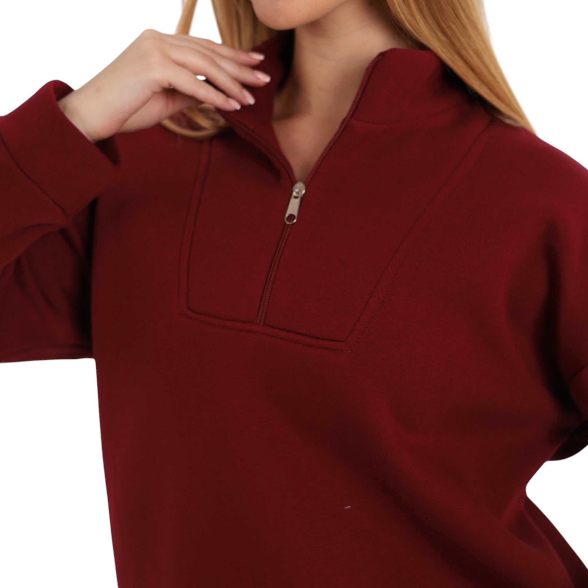 Farah Zip-Neck Pajama Set | FW26
