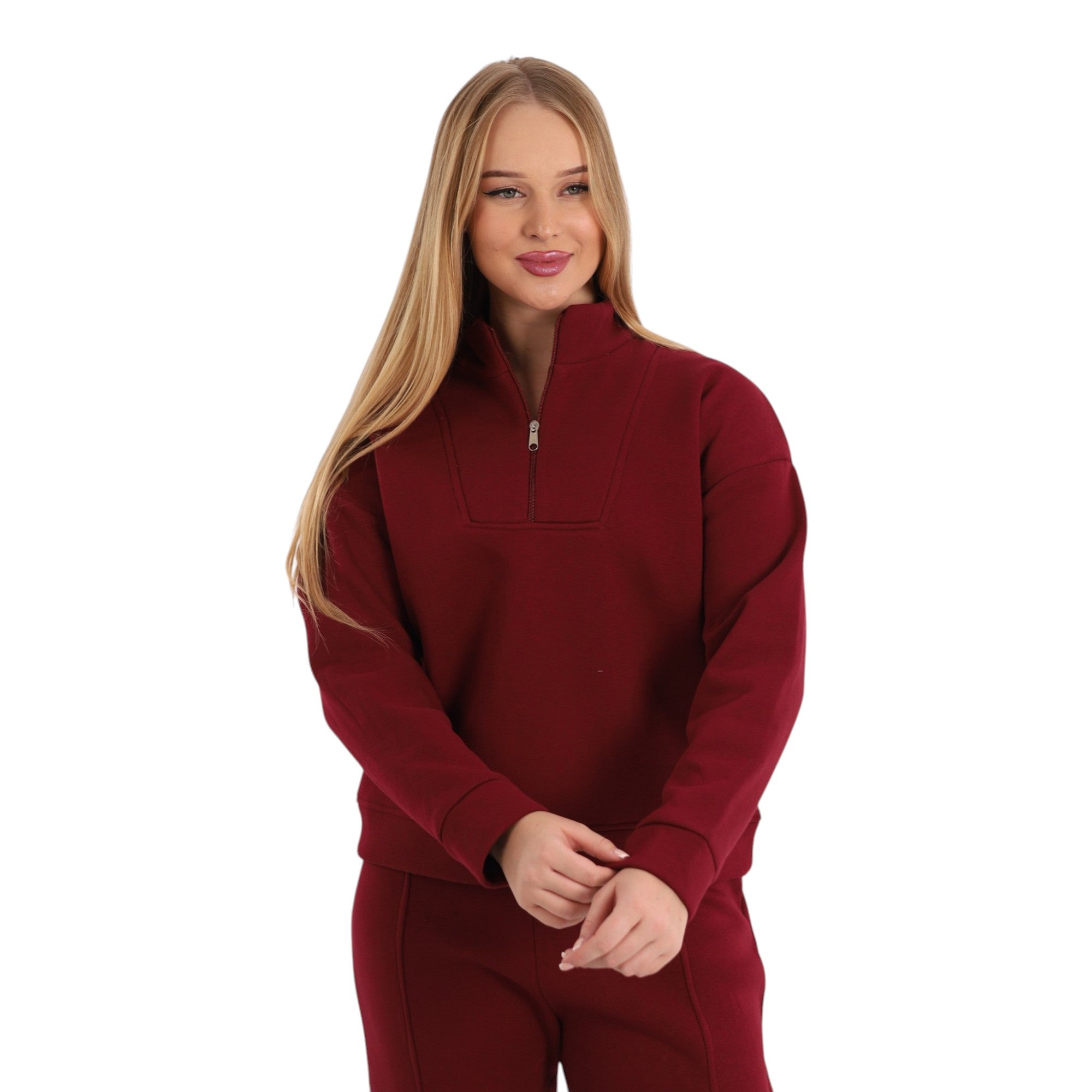 Farah Zip-Neck Pajama Set | FW26