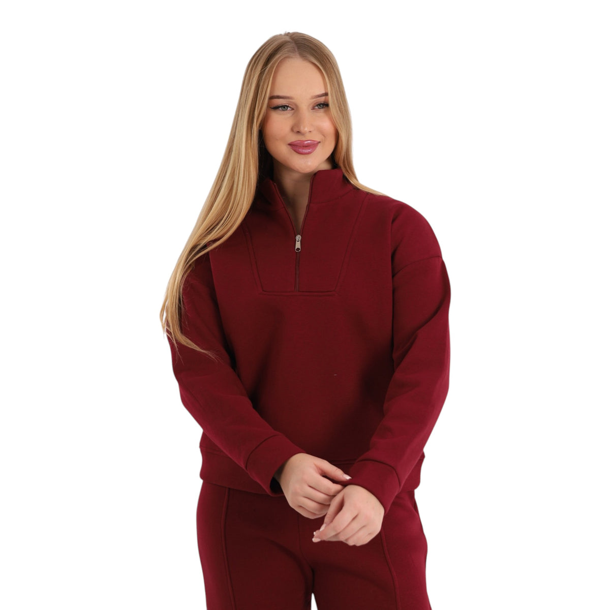 Farah Zip-Neck Pajama Set | FW26