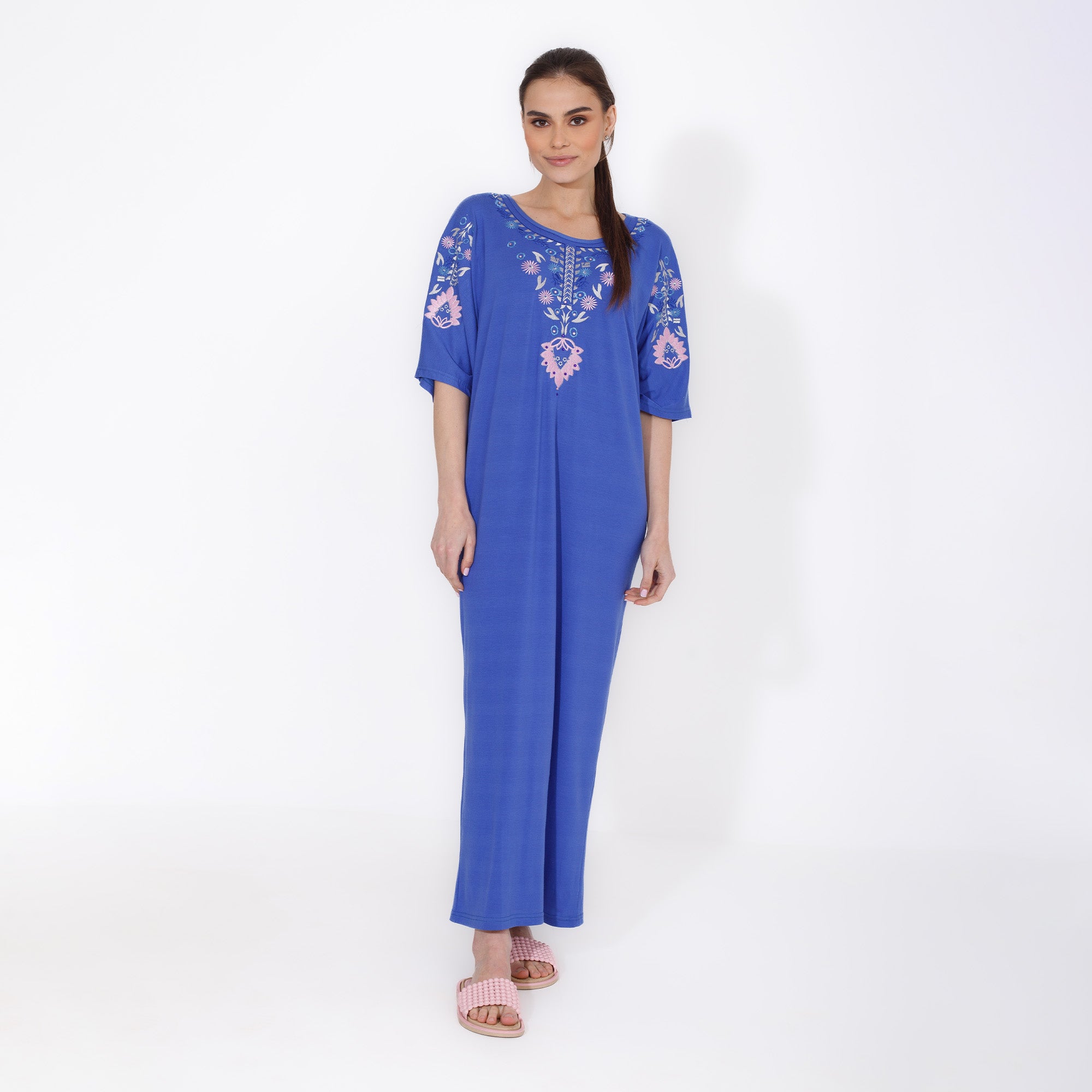 Floral Embroidered Abaya