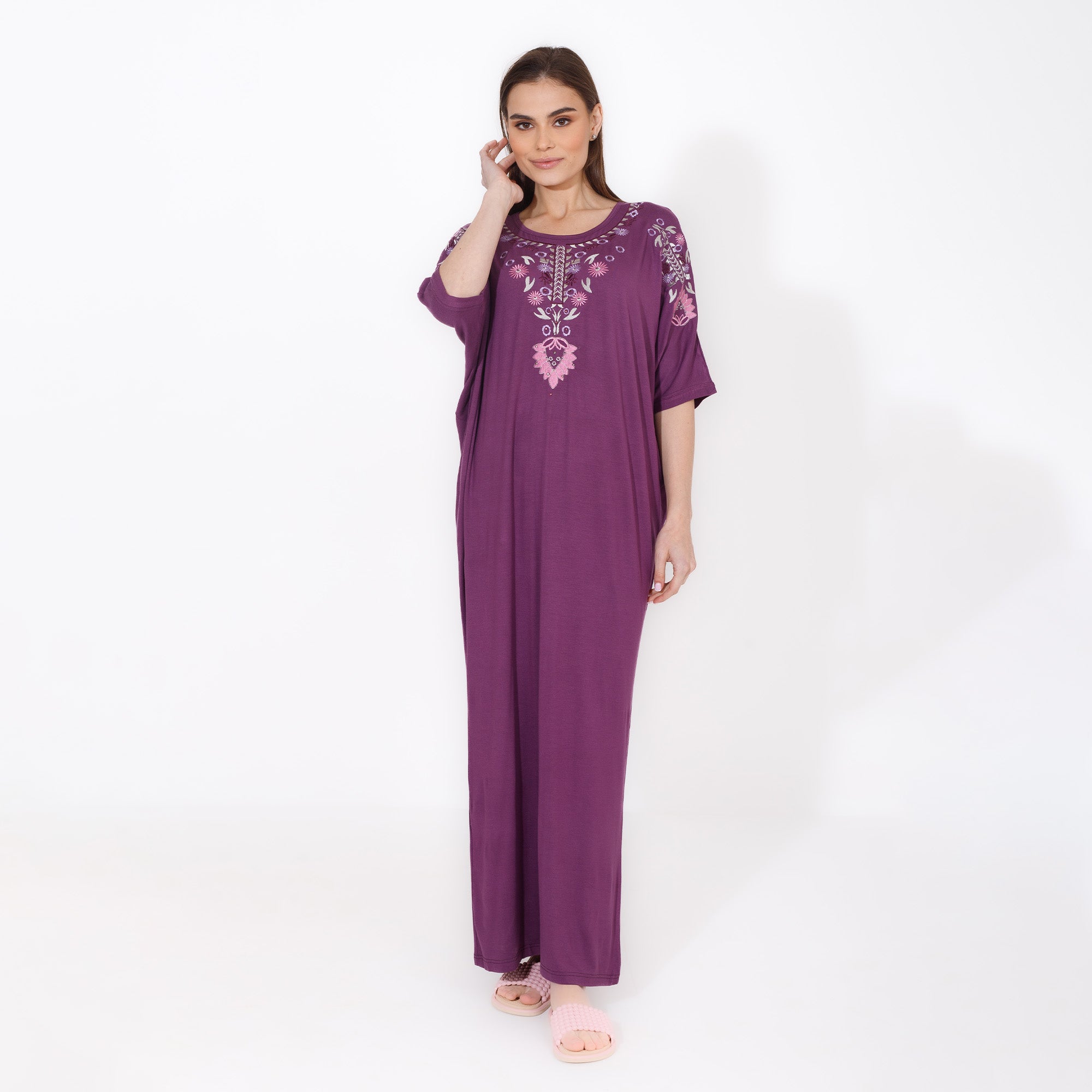 Floral Embroidered Abaya
