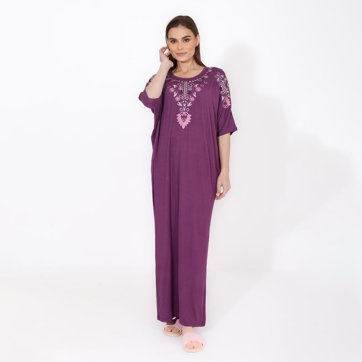 Floral Embroidered Abaya