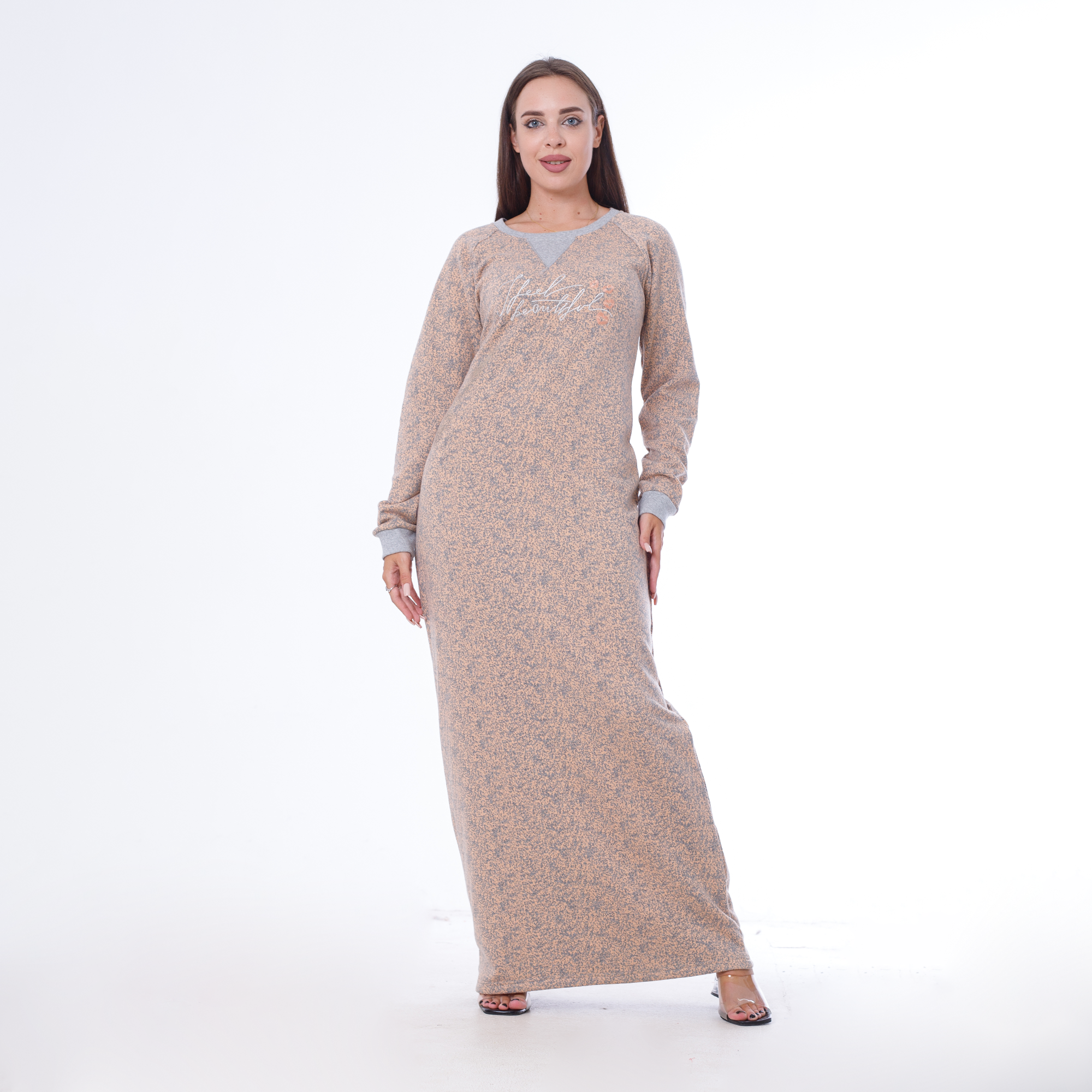 Embroidered Long Abaya