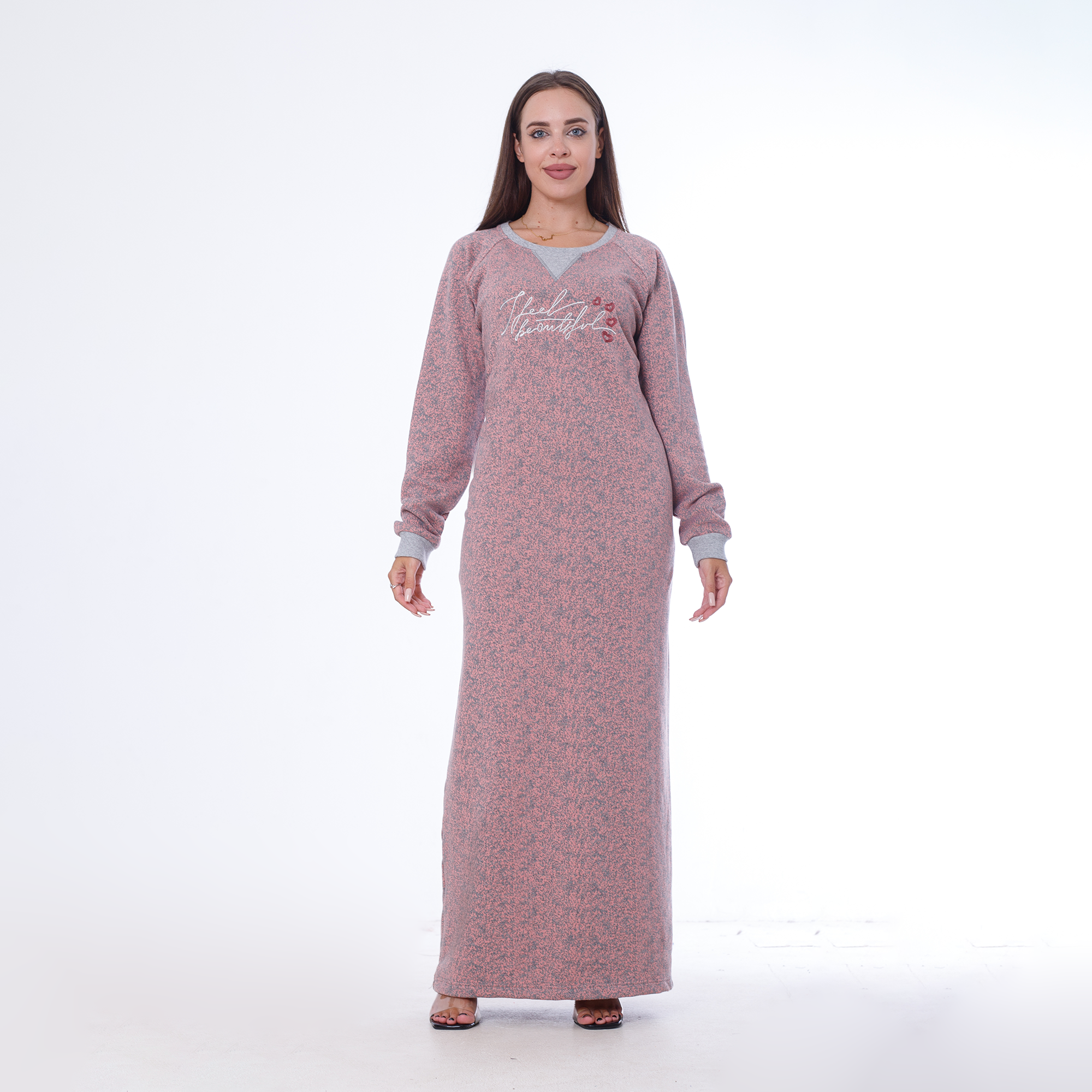 Embroidered Long Abaya