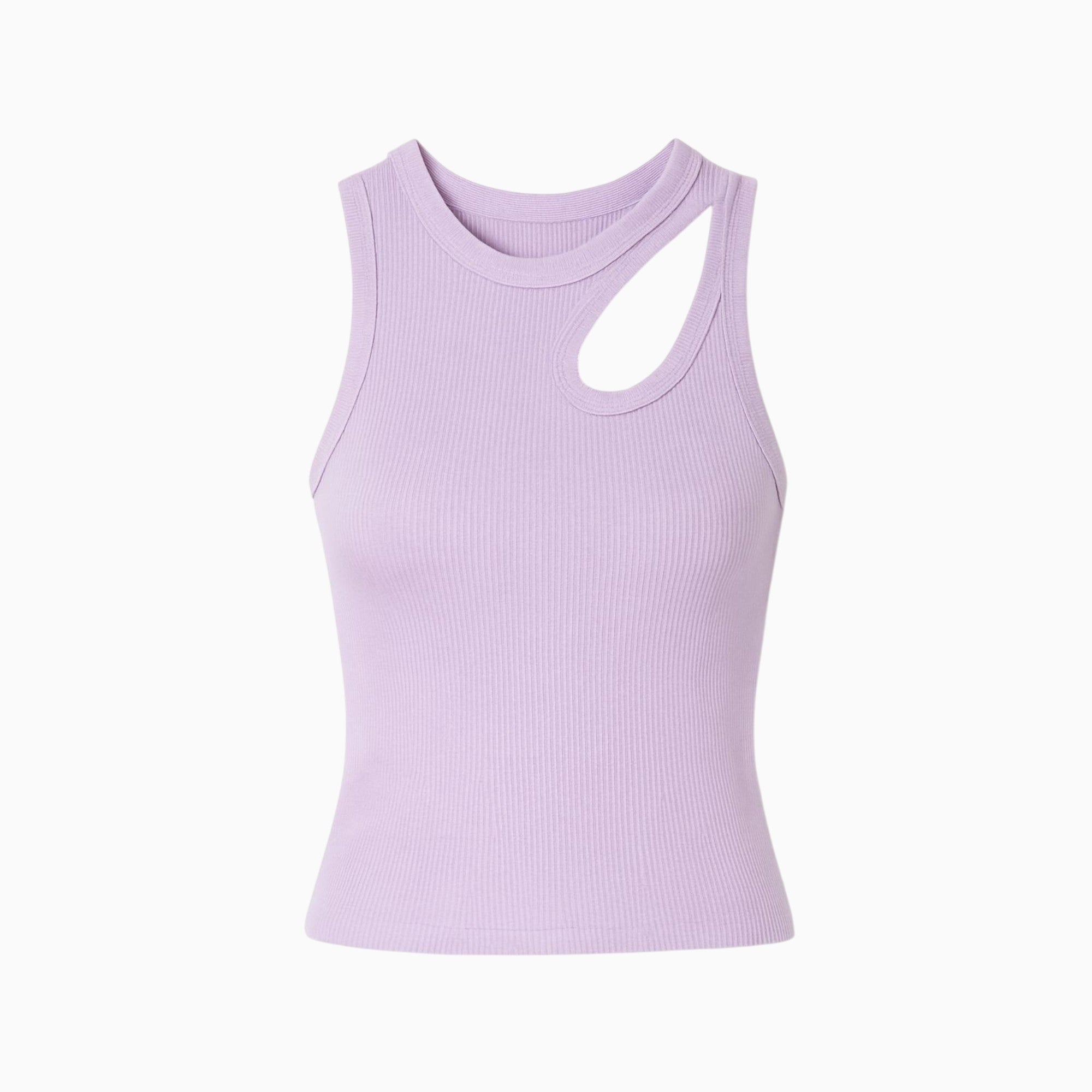 Ribbed Cutout Tank Top