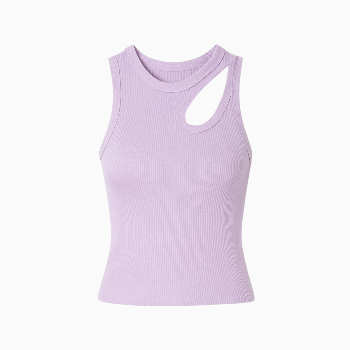 Ribbed Cutout Tank Top