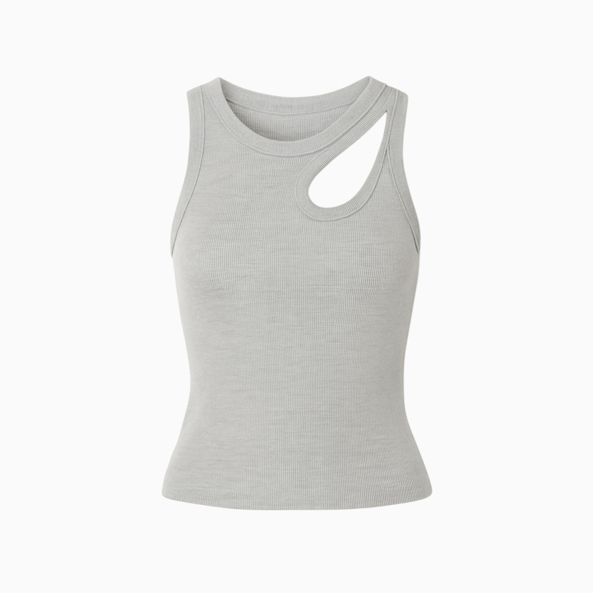 Ribbed Cutout Tank Top