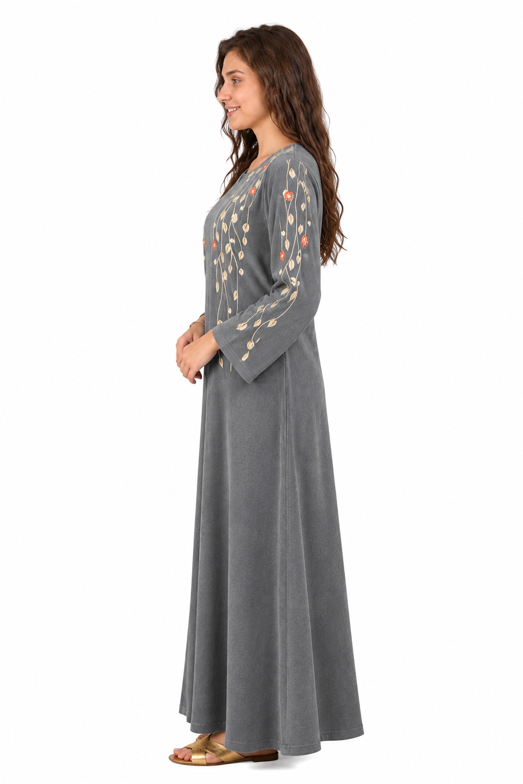 Leaf Embroidery Awraq Abaya | FW26
