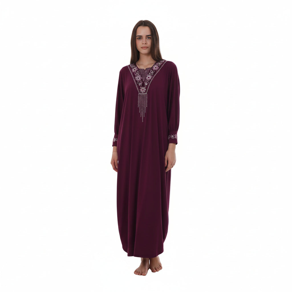 Elegant Embroidered Abaya