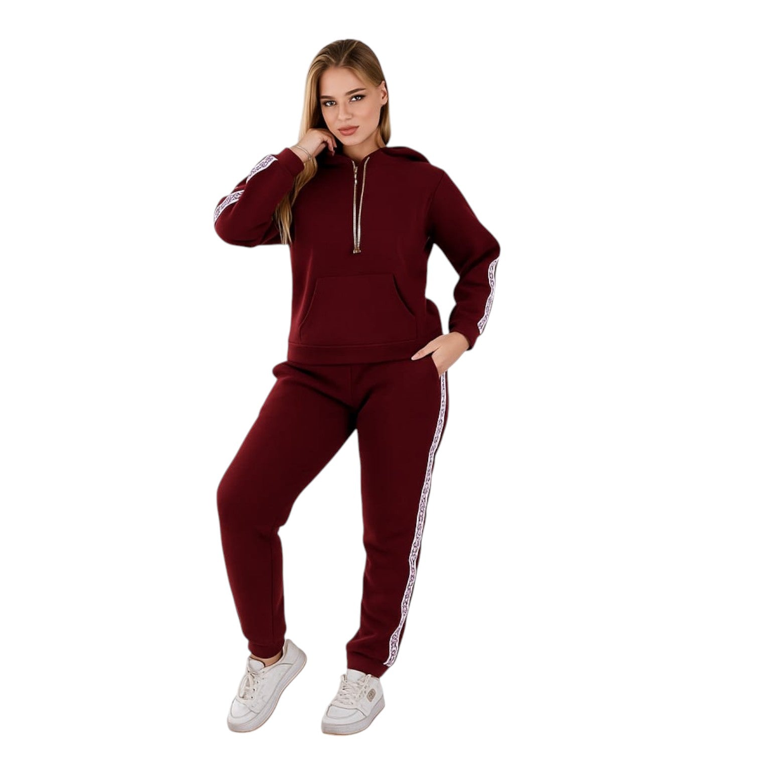 Women's Black Hoodie Tracksuit – Stylish, Cozy & Sporty