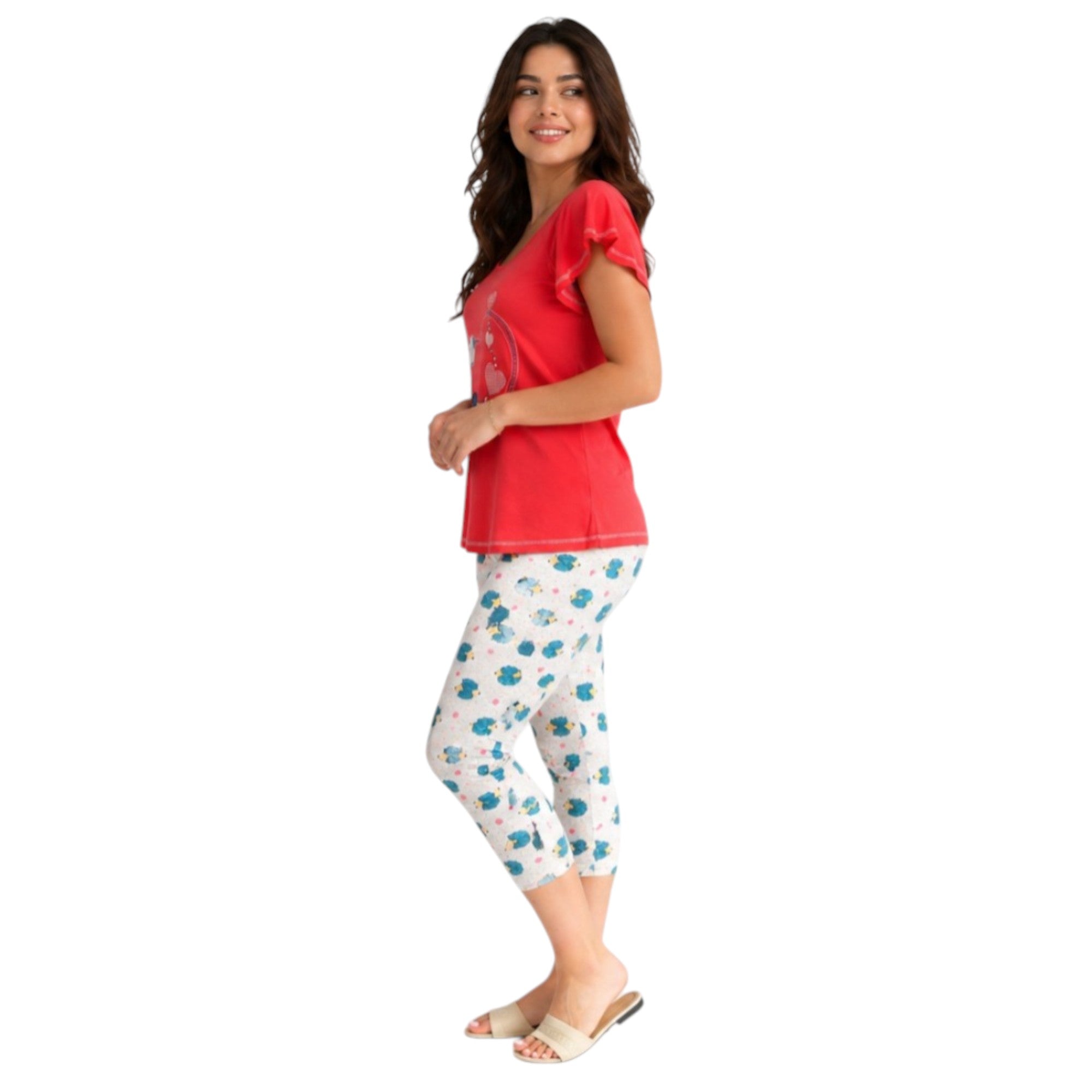 printed  pants pajamas