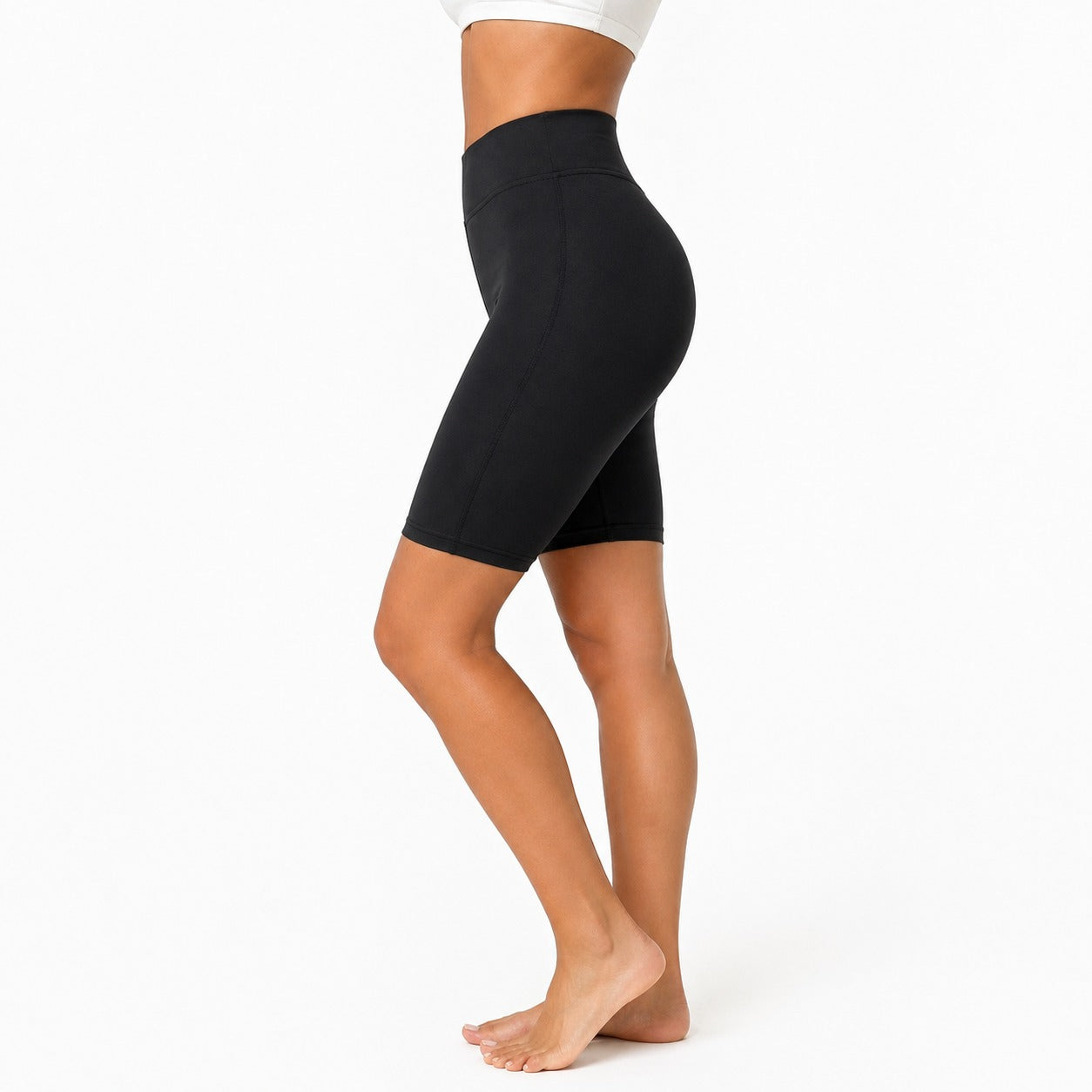 High-Waist Active Gym Shorts