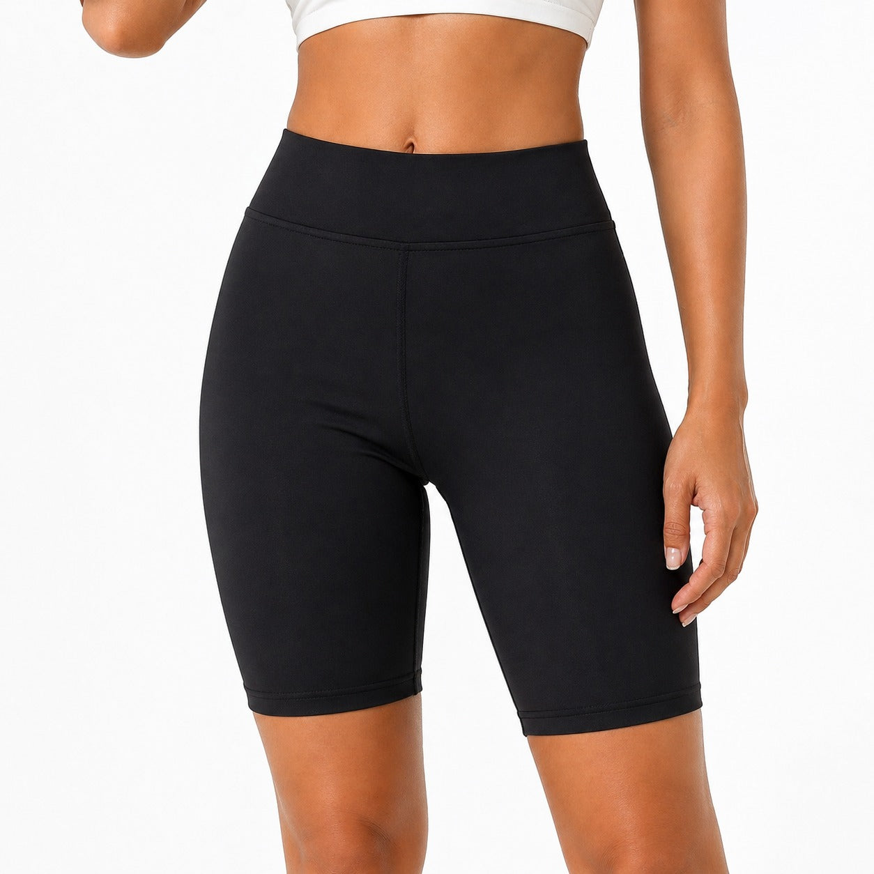 High-Waist Active Gym Shorts