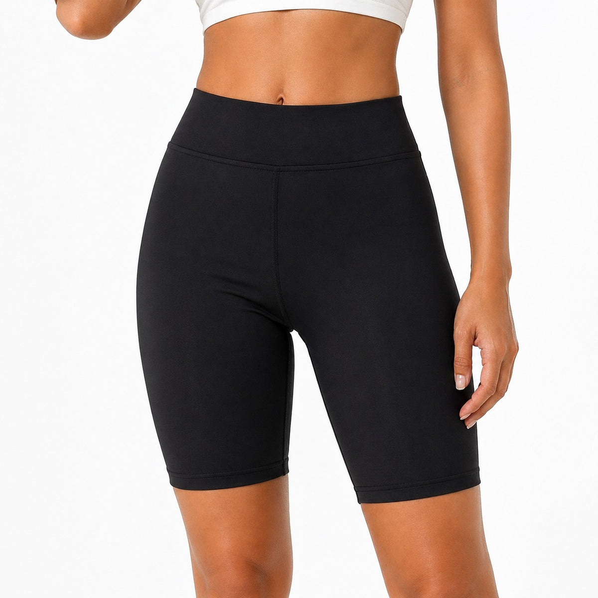 High-Waist Active Gym Shorts
