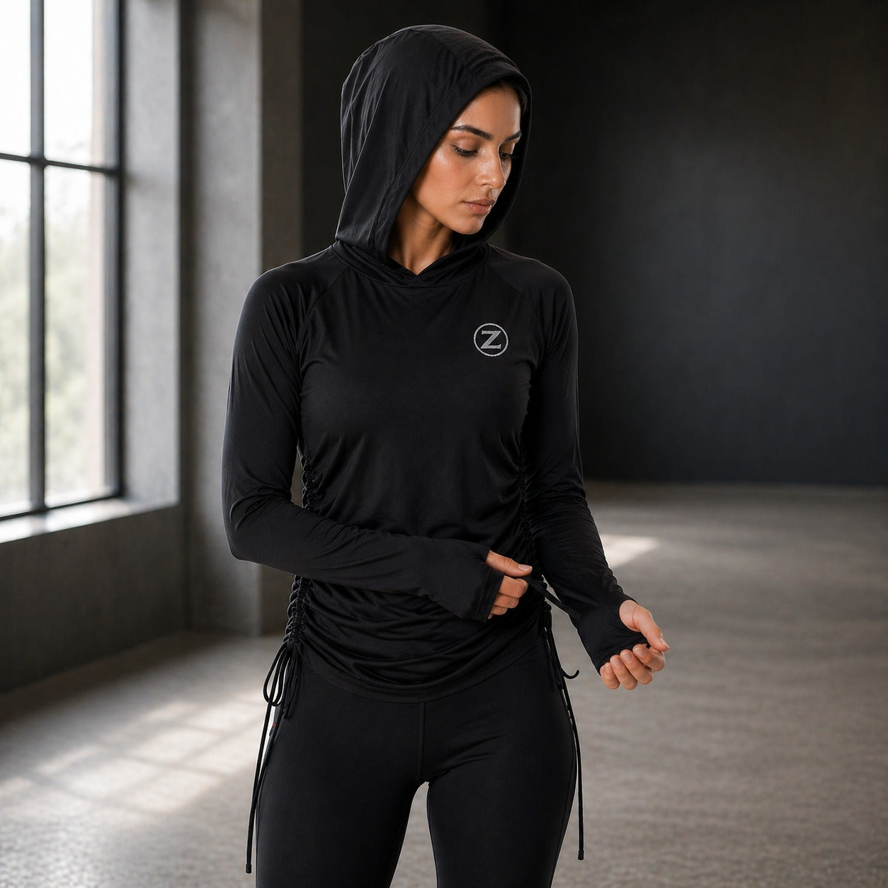 Hooded Long Sleeve Active Top