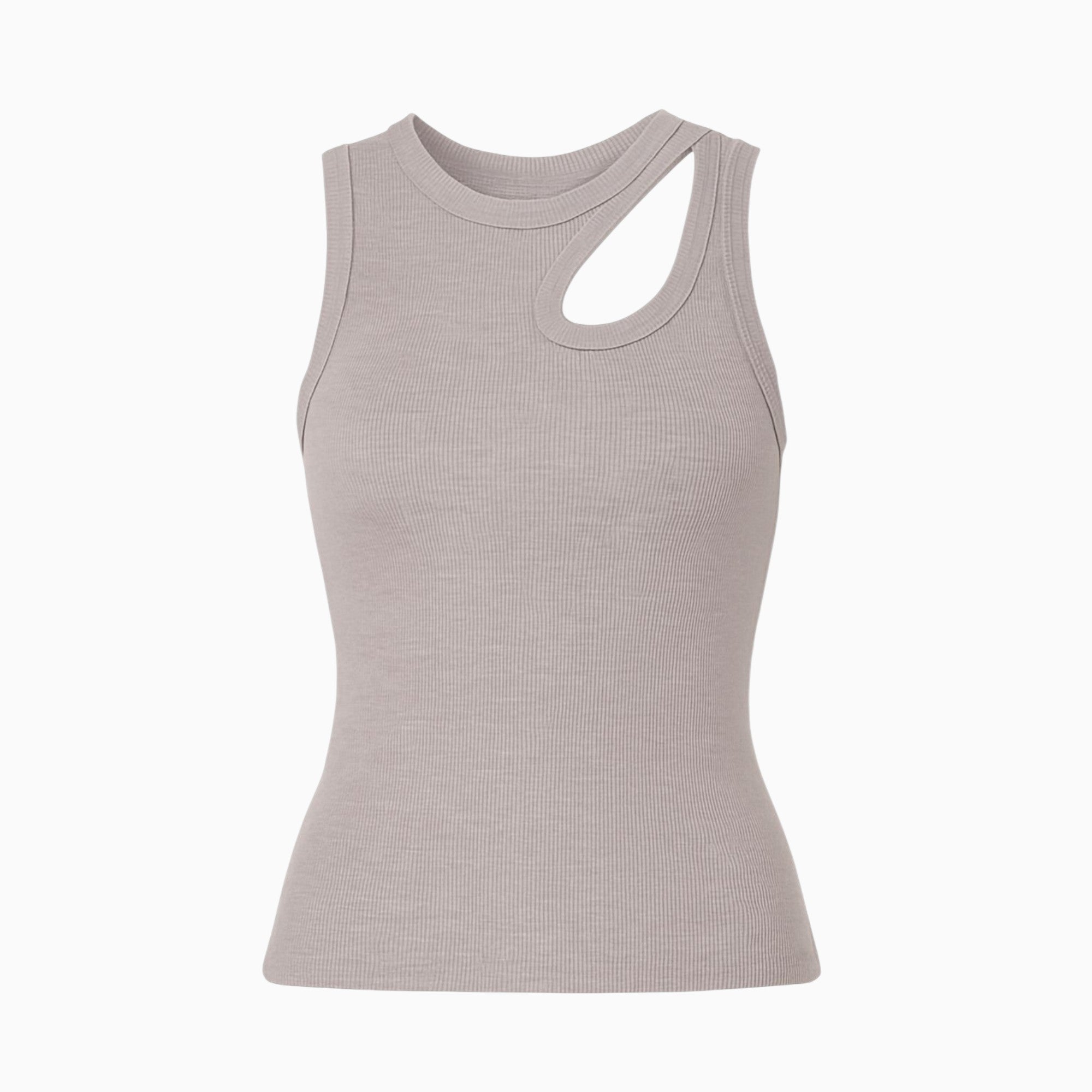 Ribbed Cutout Tank Top