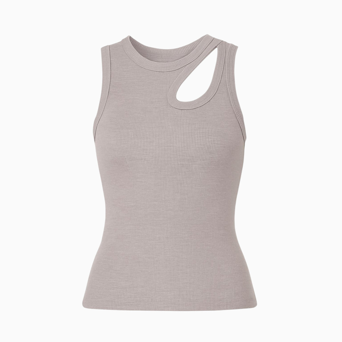 Ribbed Cutout Tank Top
