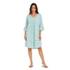 Geometric Bell Sleeve Cover-Up