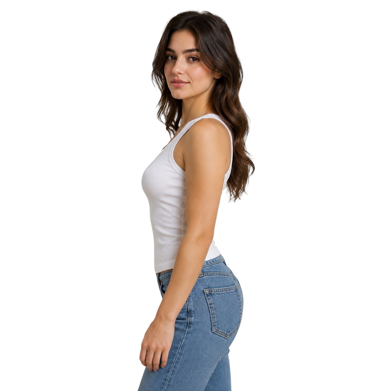 Ribbed Sleeveless Top