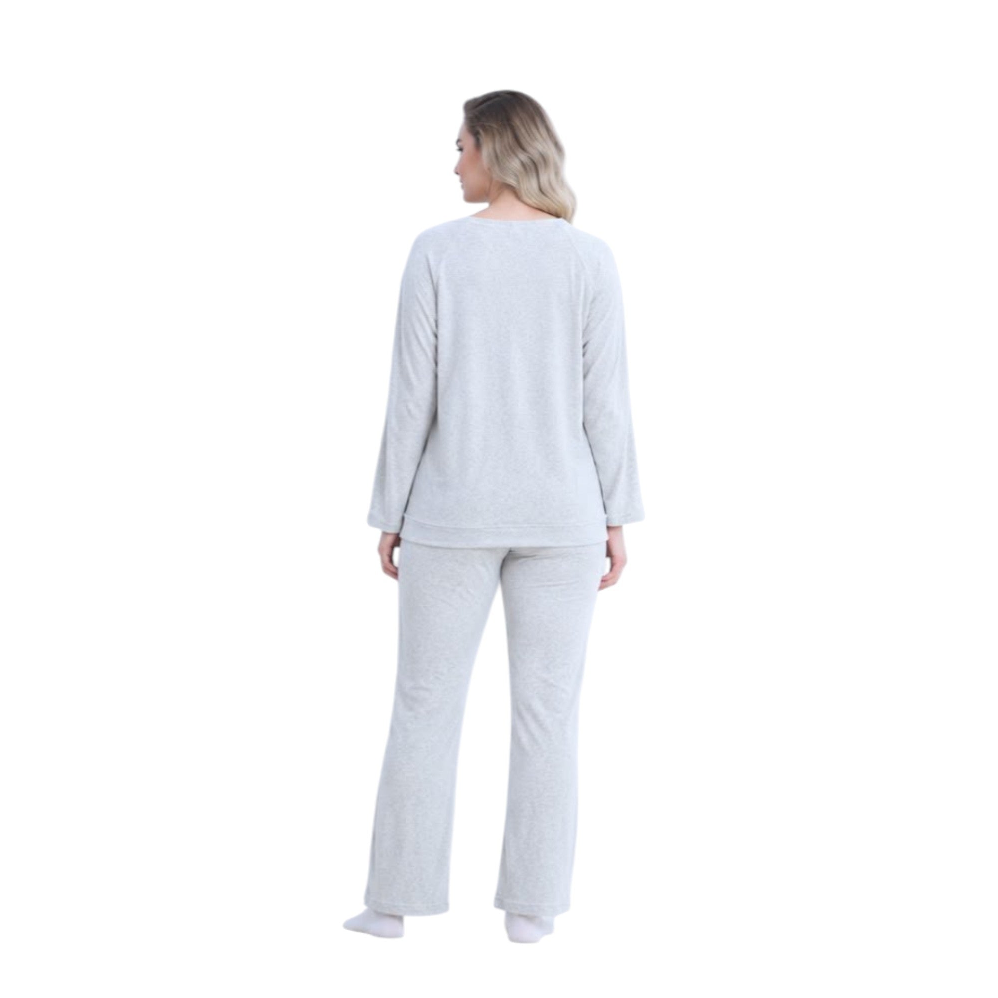 Embroidered Lounge Pajama Set
