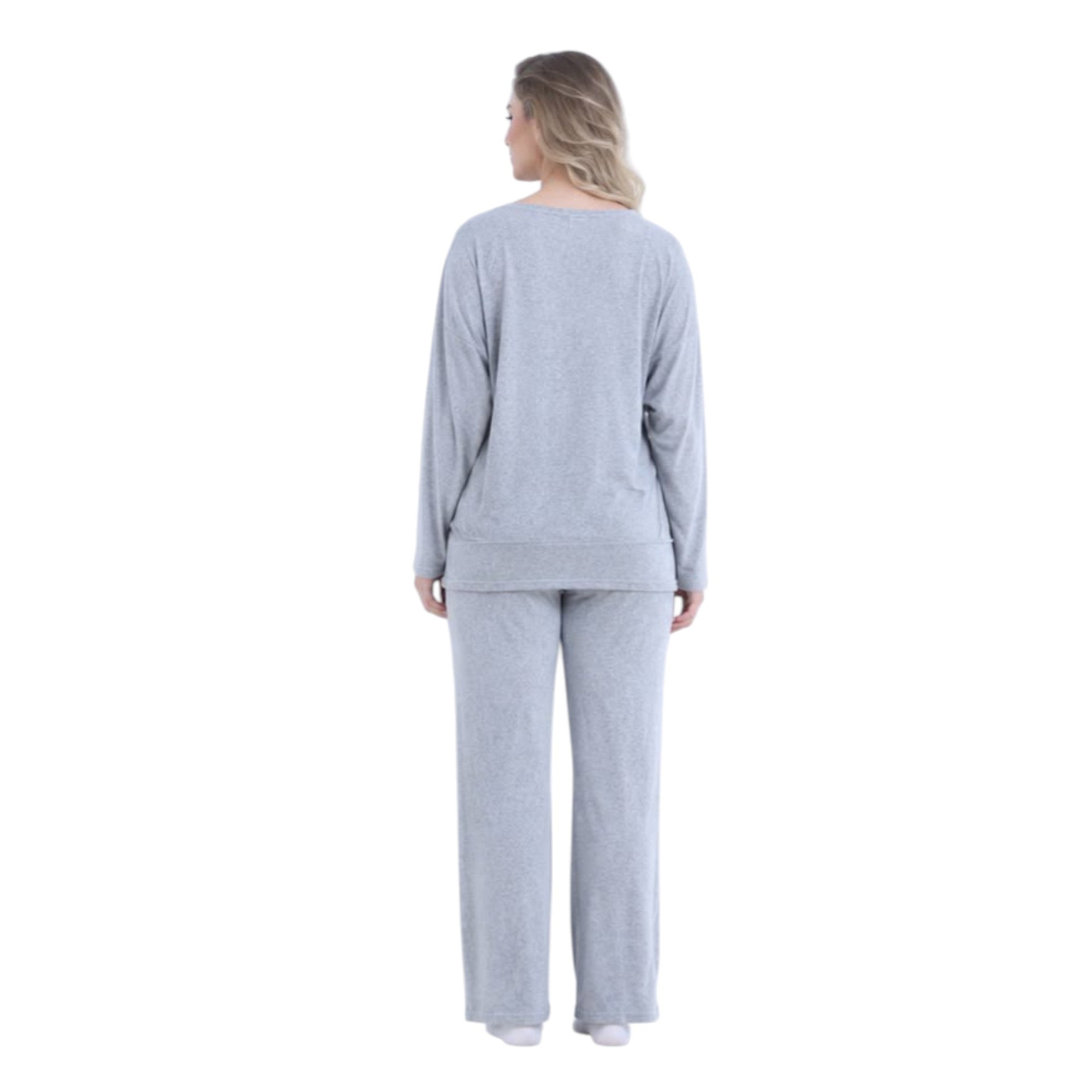Embroidered Lounge Pajama Set