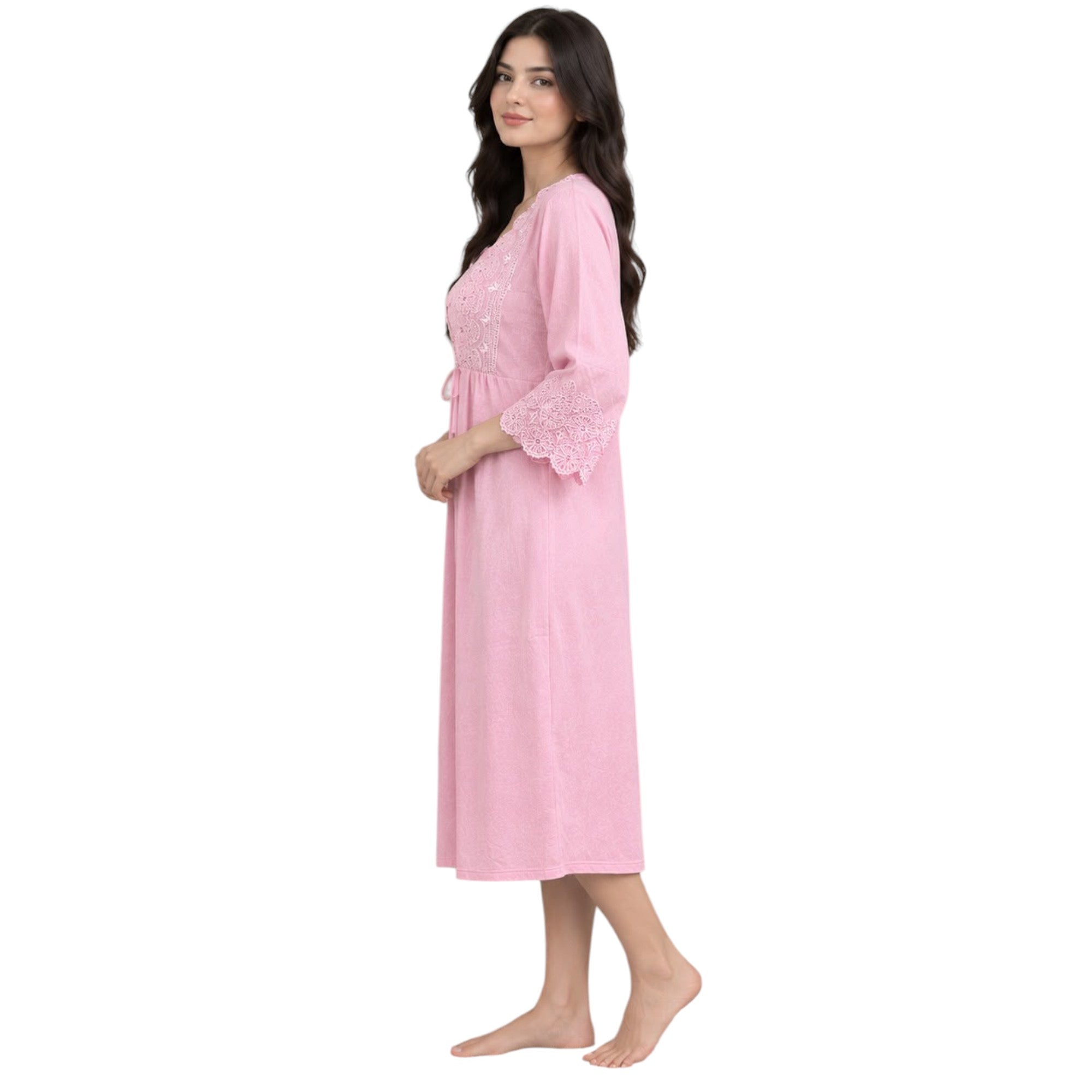 Floral Lace Nightgown & Robe