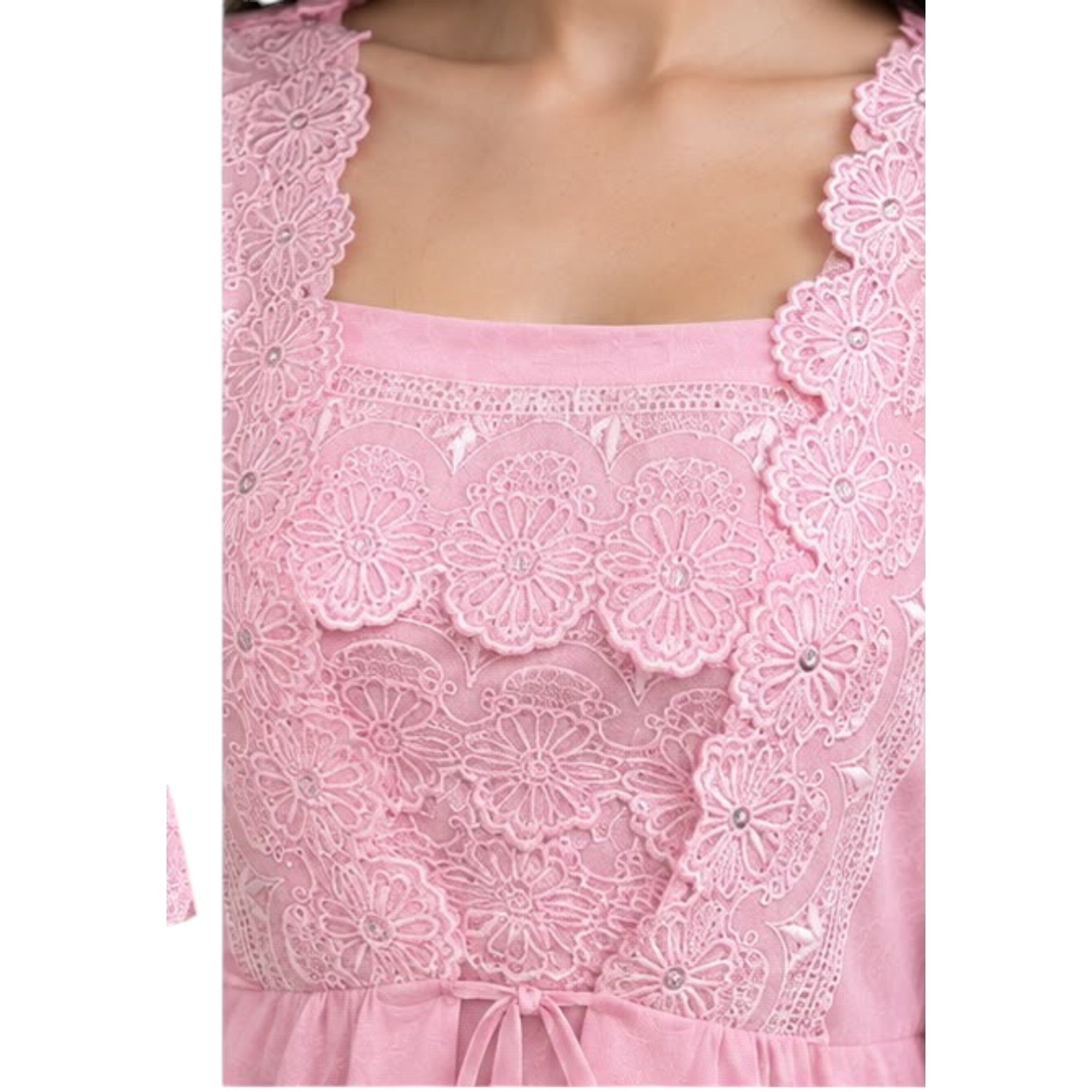 Floral Lace Nightgown & Robe