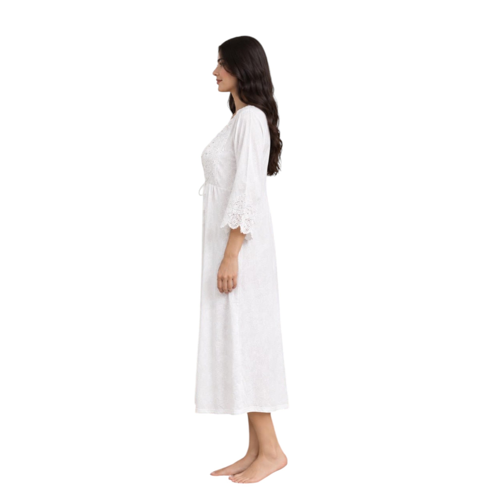 Floral Lace Nightgown & Robe