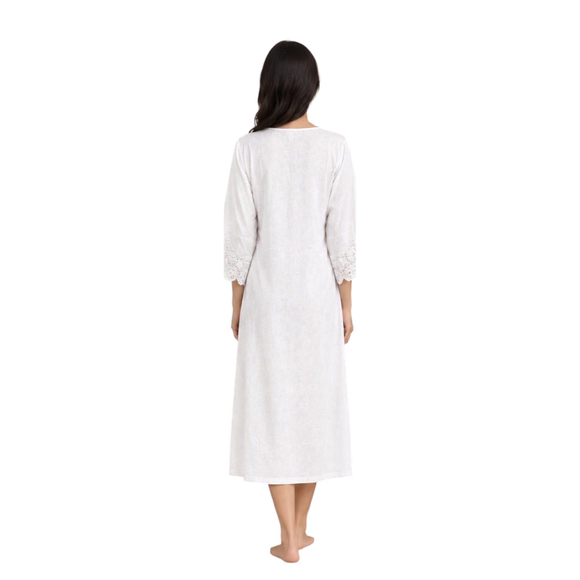 Floral Lace Nightgown & Robe