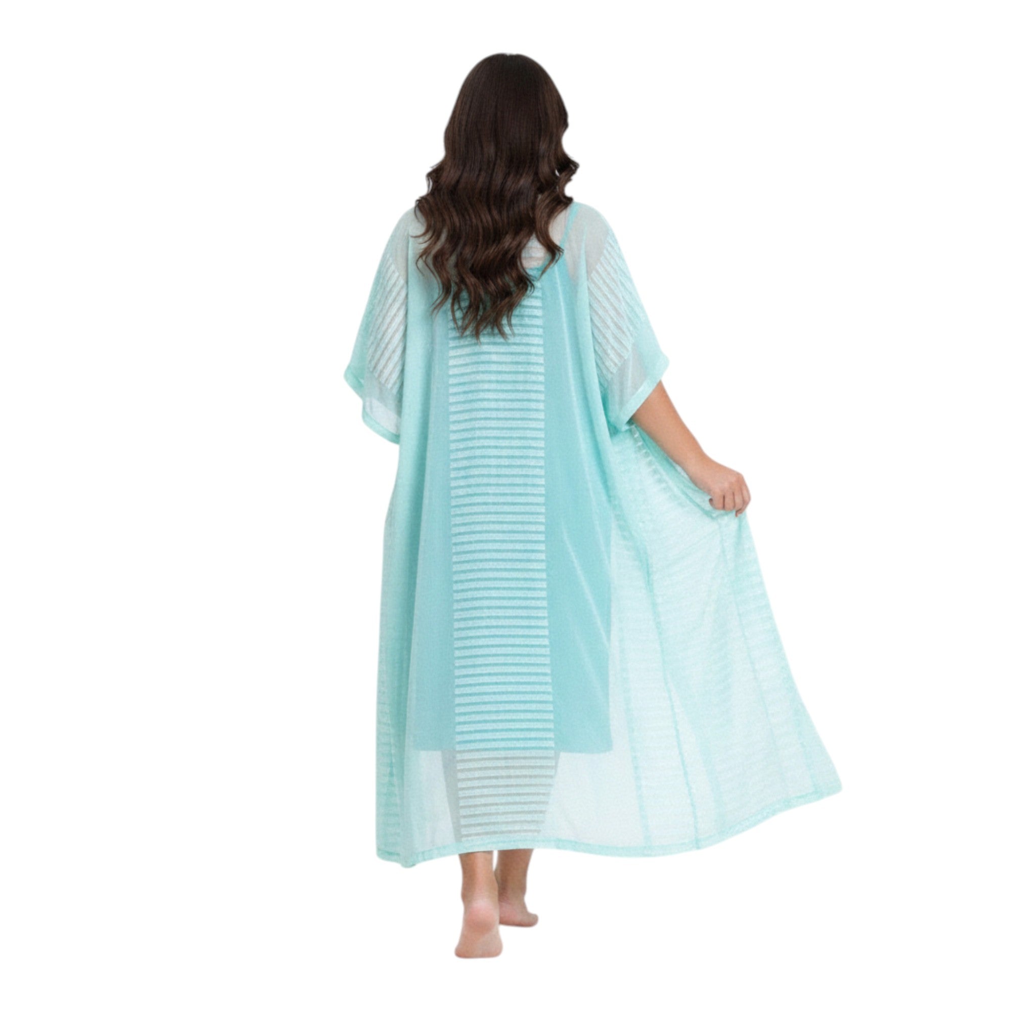Sleeveless Nightgown with Chiffon Robe
