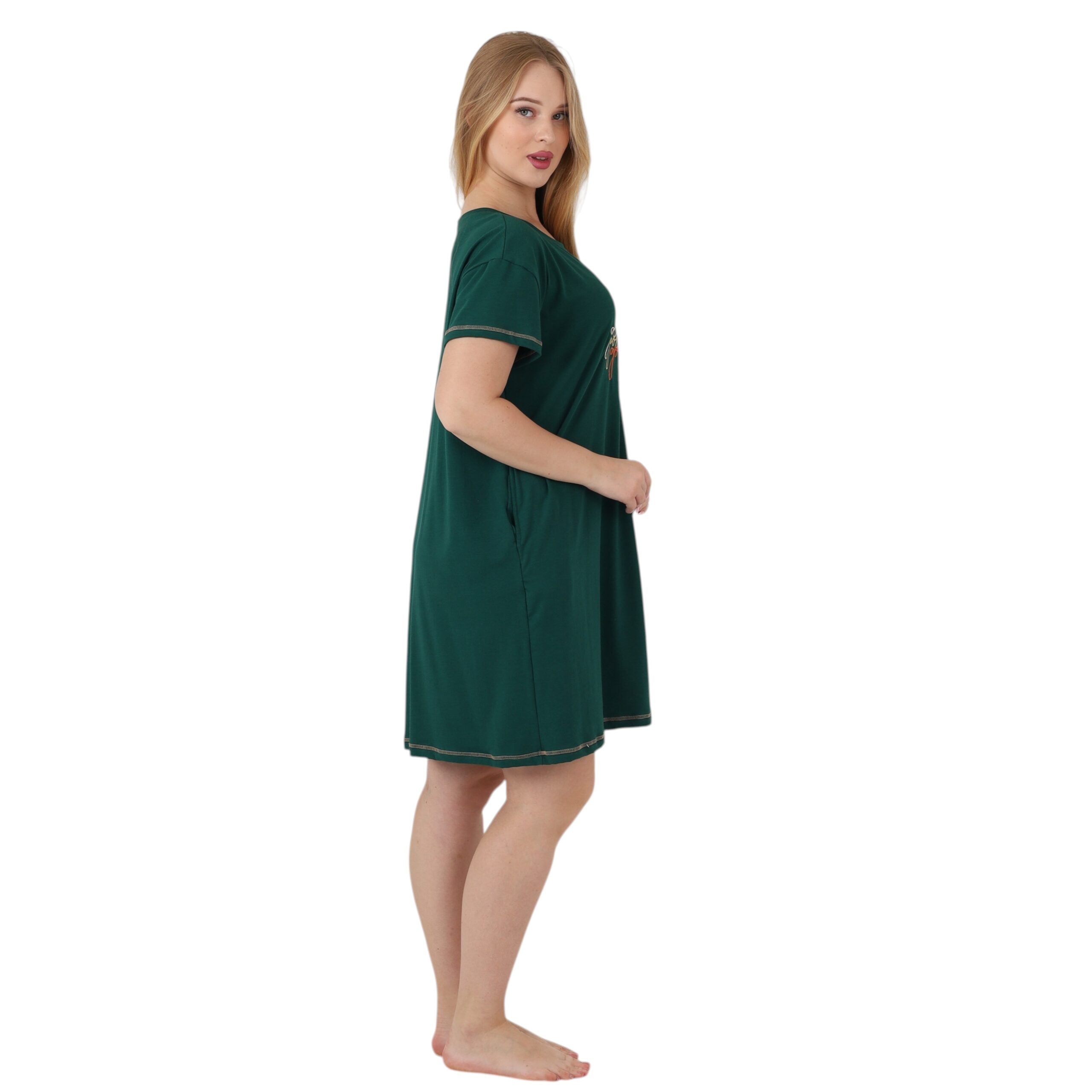 Casual Embroidered Nightgown