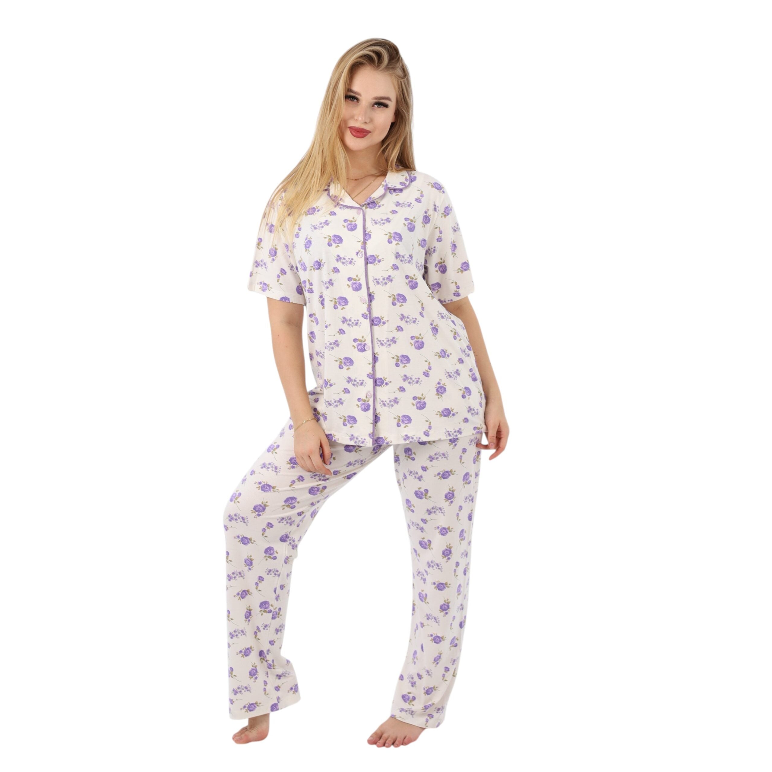 Floral Cotton Pajama Set