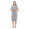 Women's Cotton Sleep Dress with Cartoon Print