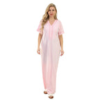 Elegant Cotton Dress with Embroidery – Relaxed & Stylish
