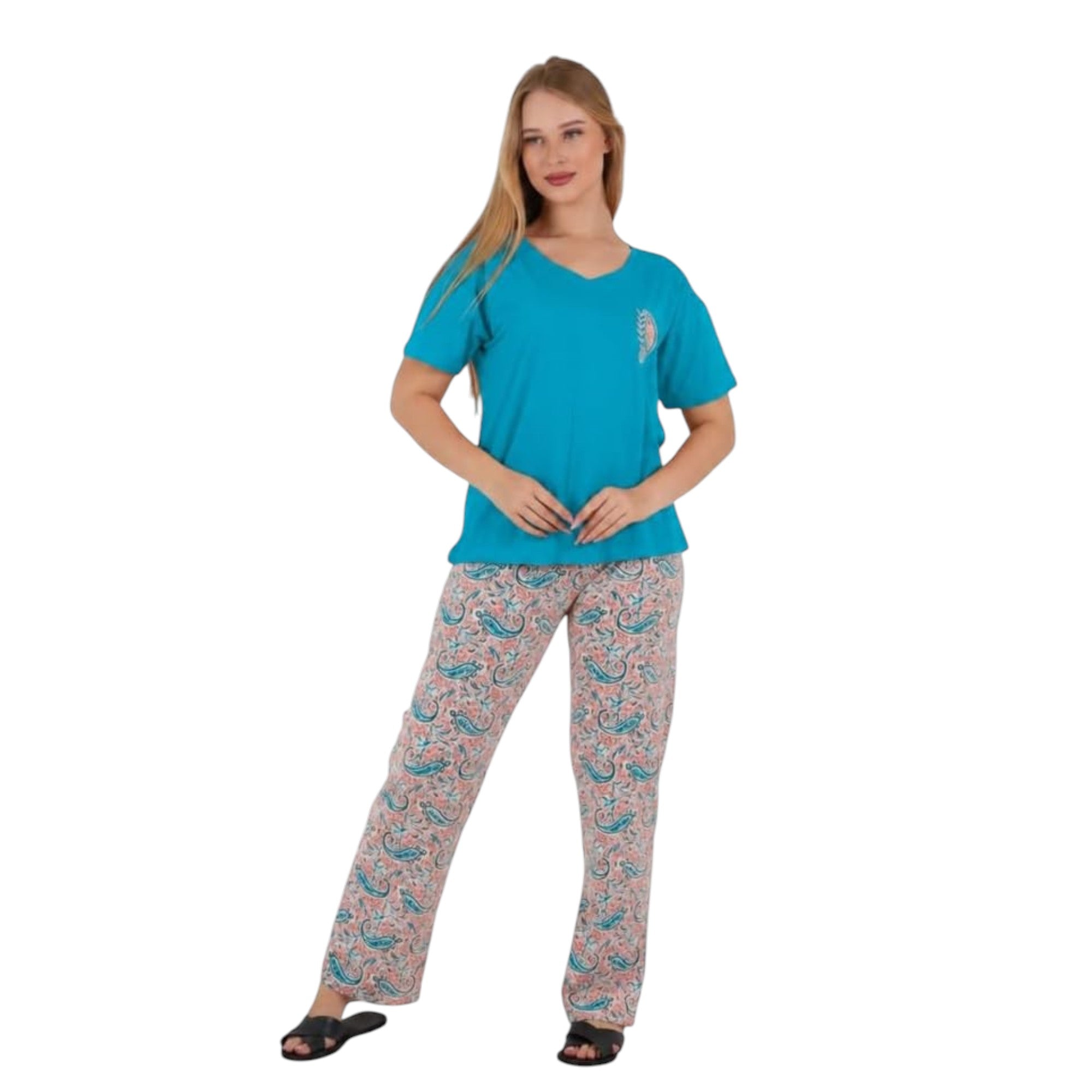 Casual Printed Lounge Pajama Set